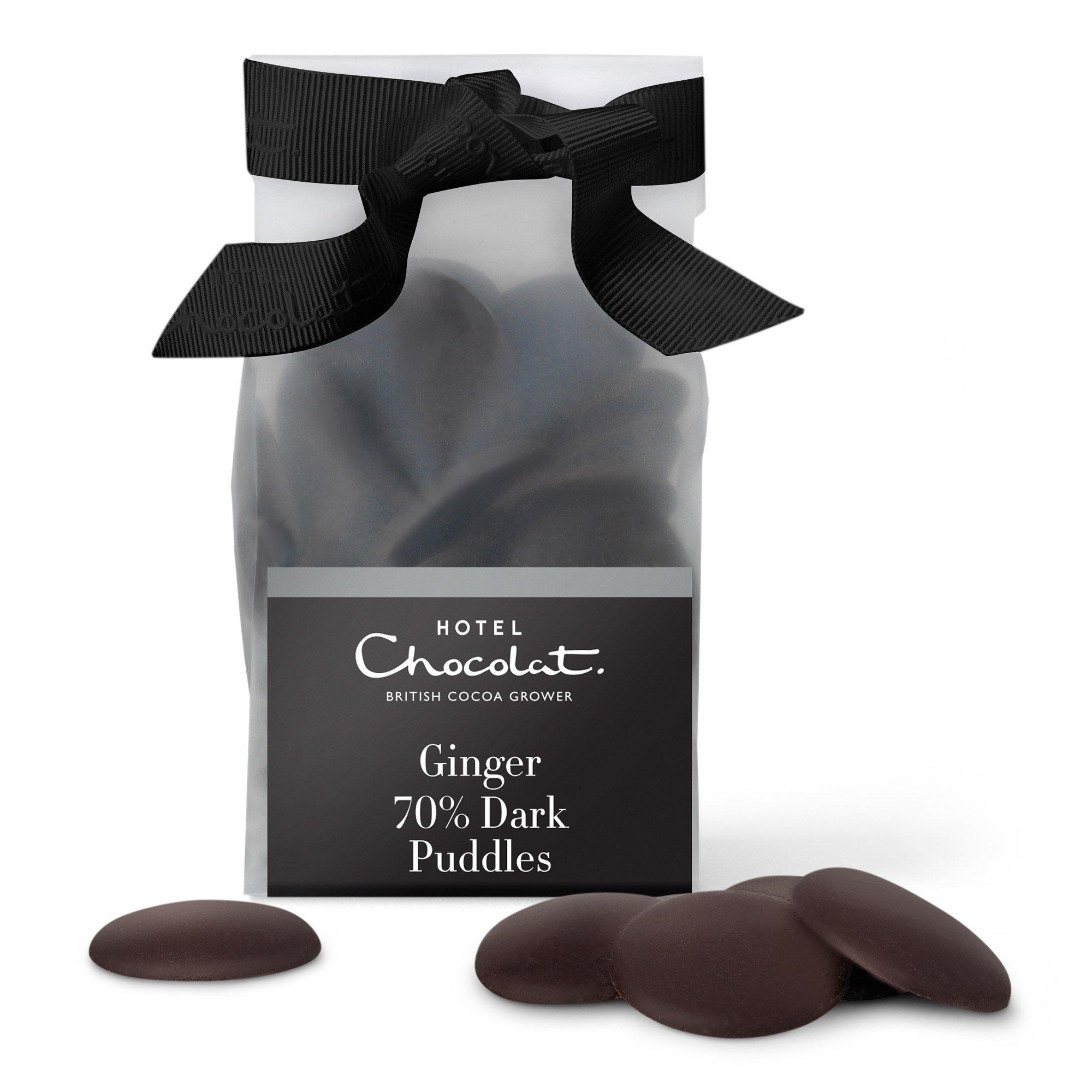 Dark Chocolate Puddles with Ginger