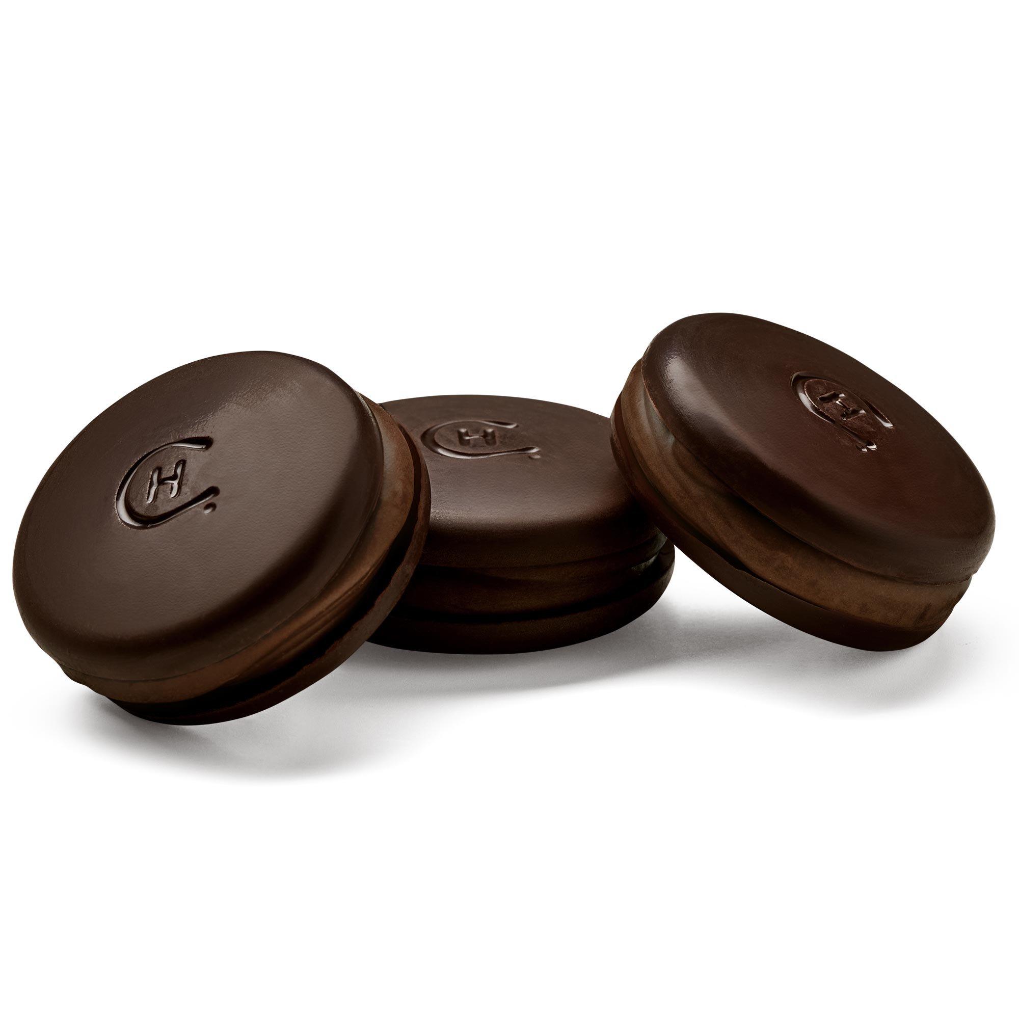 70% Dark Chocolate Macarons