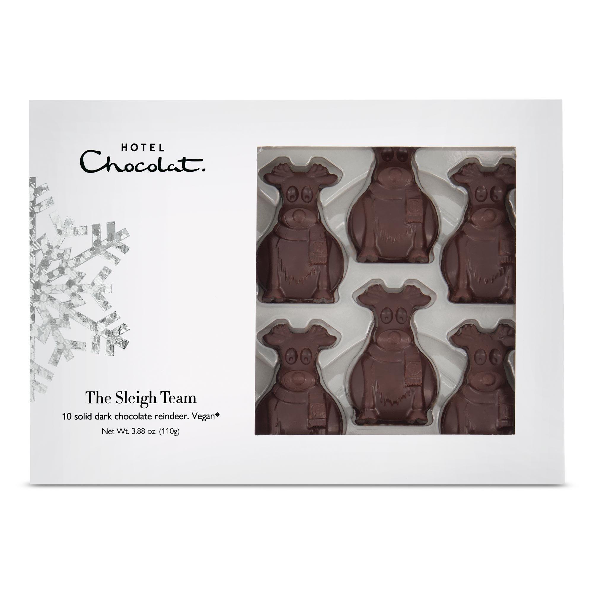 Dark Chocolate Reindeer Sleigh Team