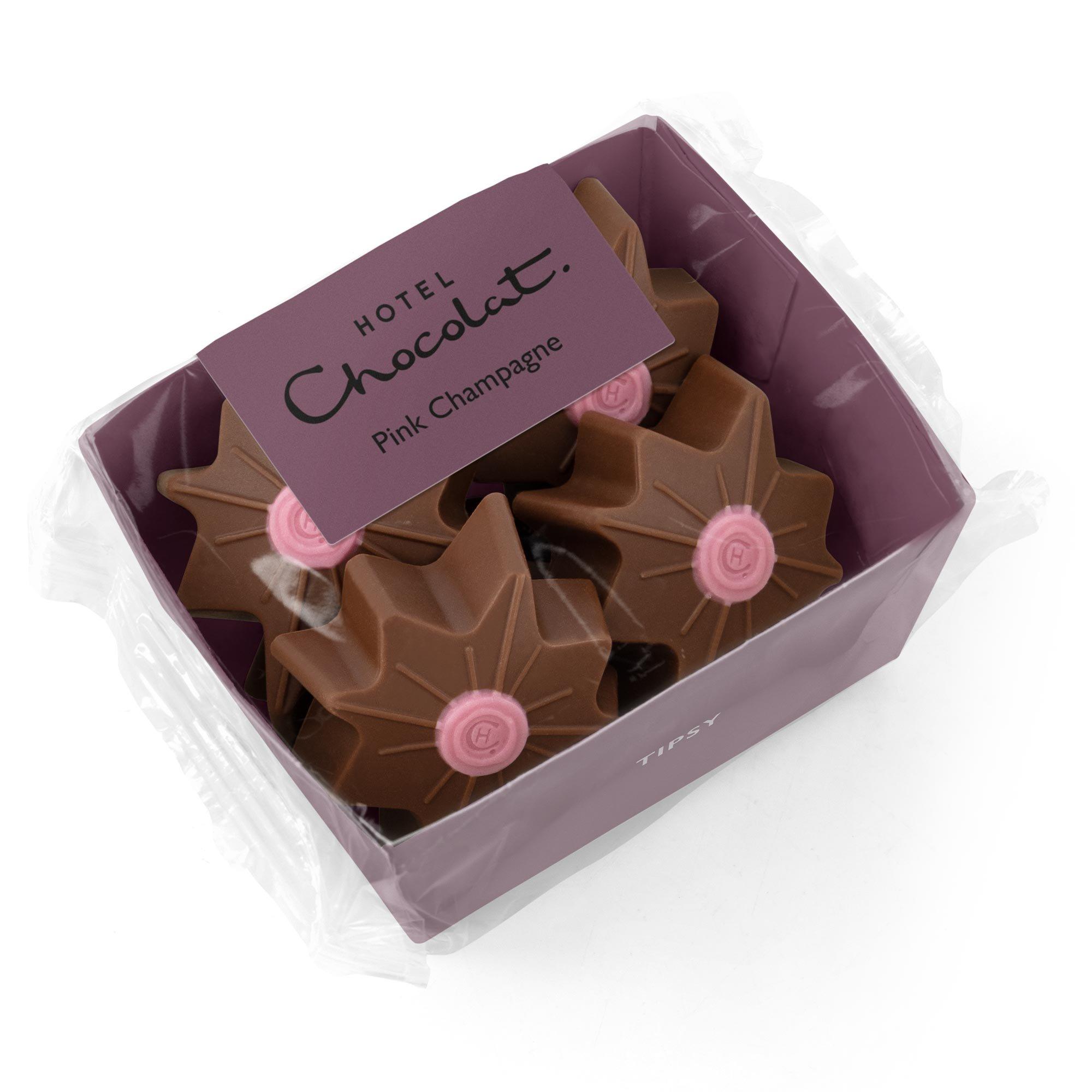 Pink Champagne Chocolate Christmas Supernovas