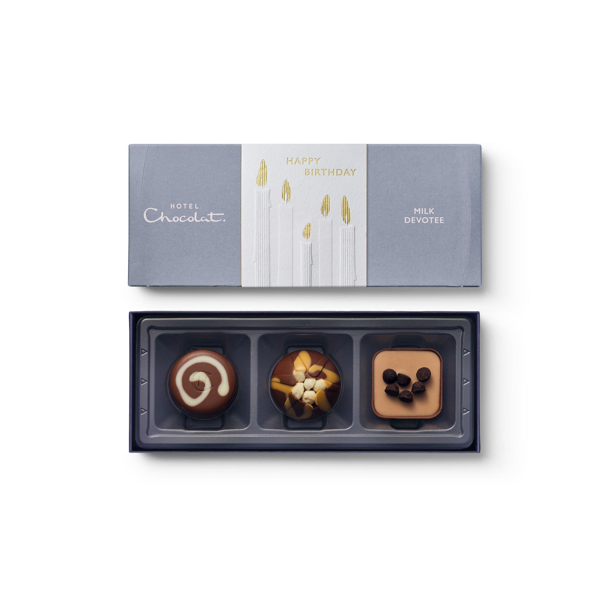 Happy Birthday Milk Devotee Chocolate Box 3-Piece