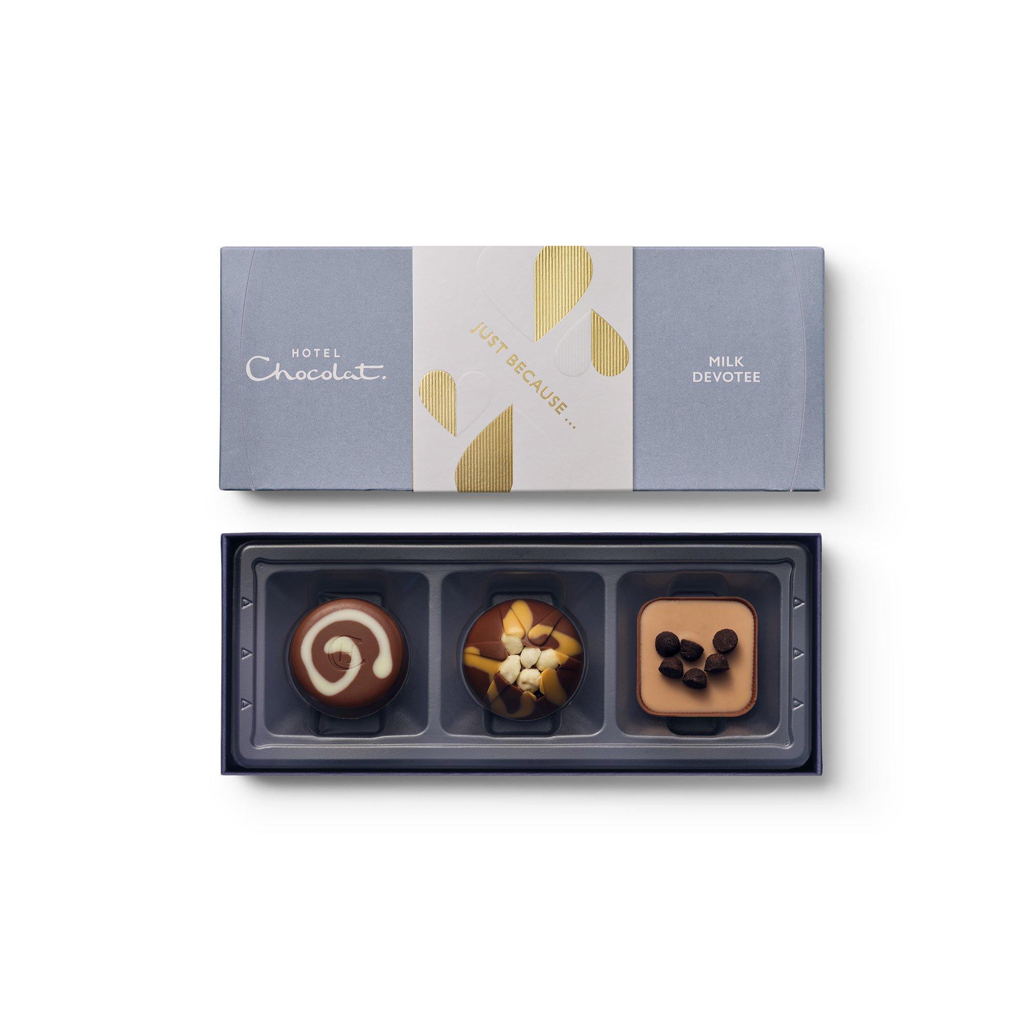 Just Because Milk Devotee Chocolate Box 3-Piece