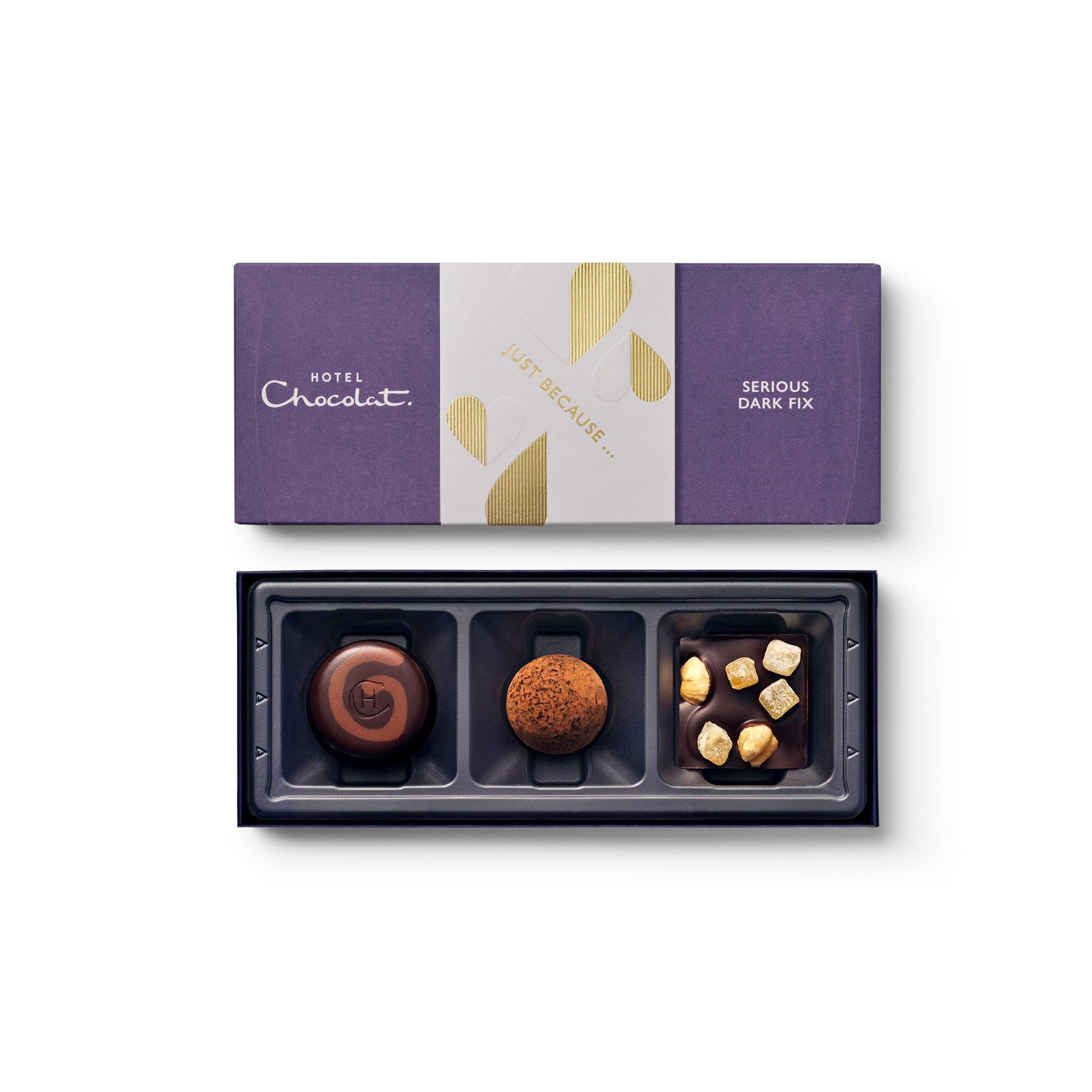 Just Because Serious Dark Fix Chocolate Box 3-Piece