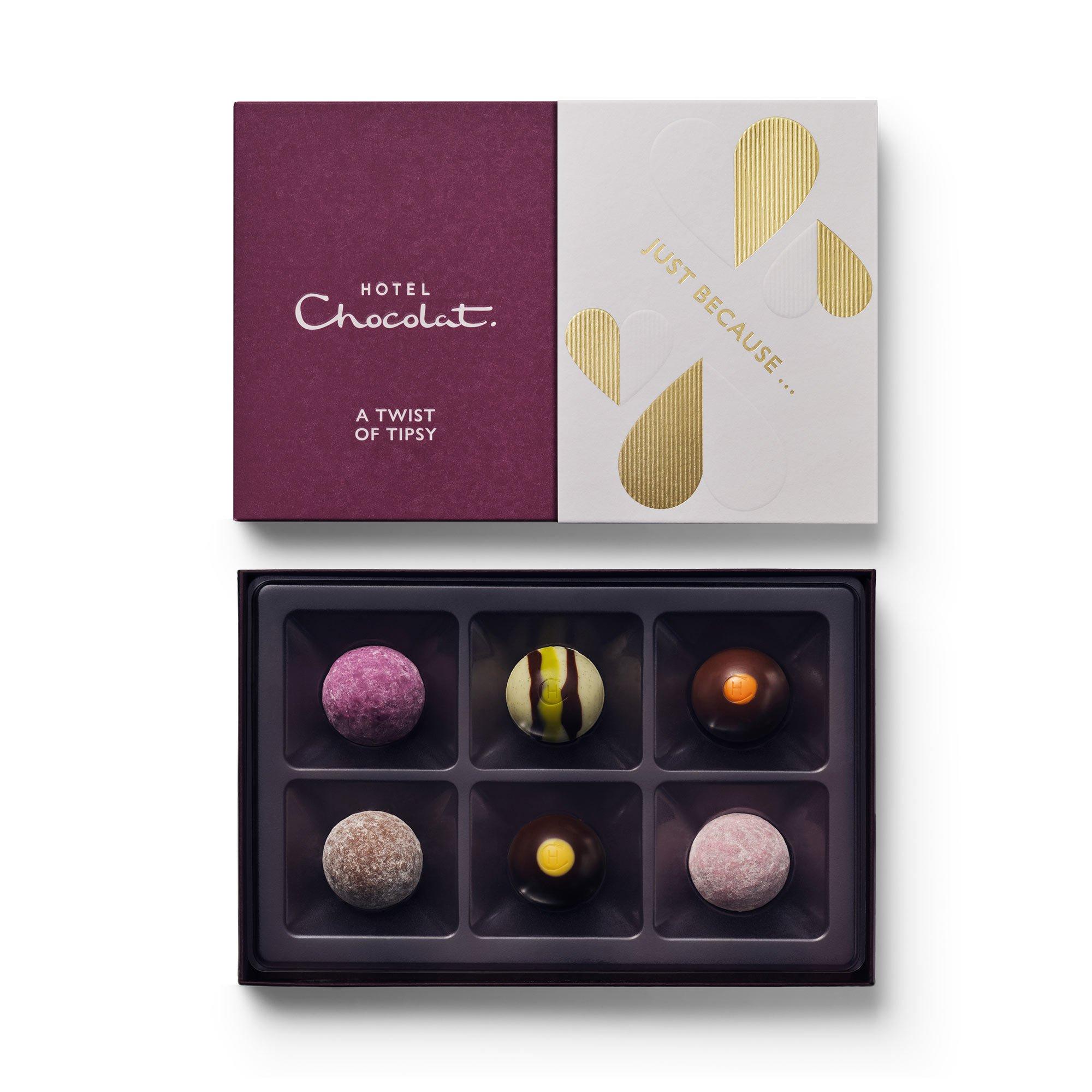 Just Because A Twist of Tipsy Chocolate Box 6-Piece