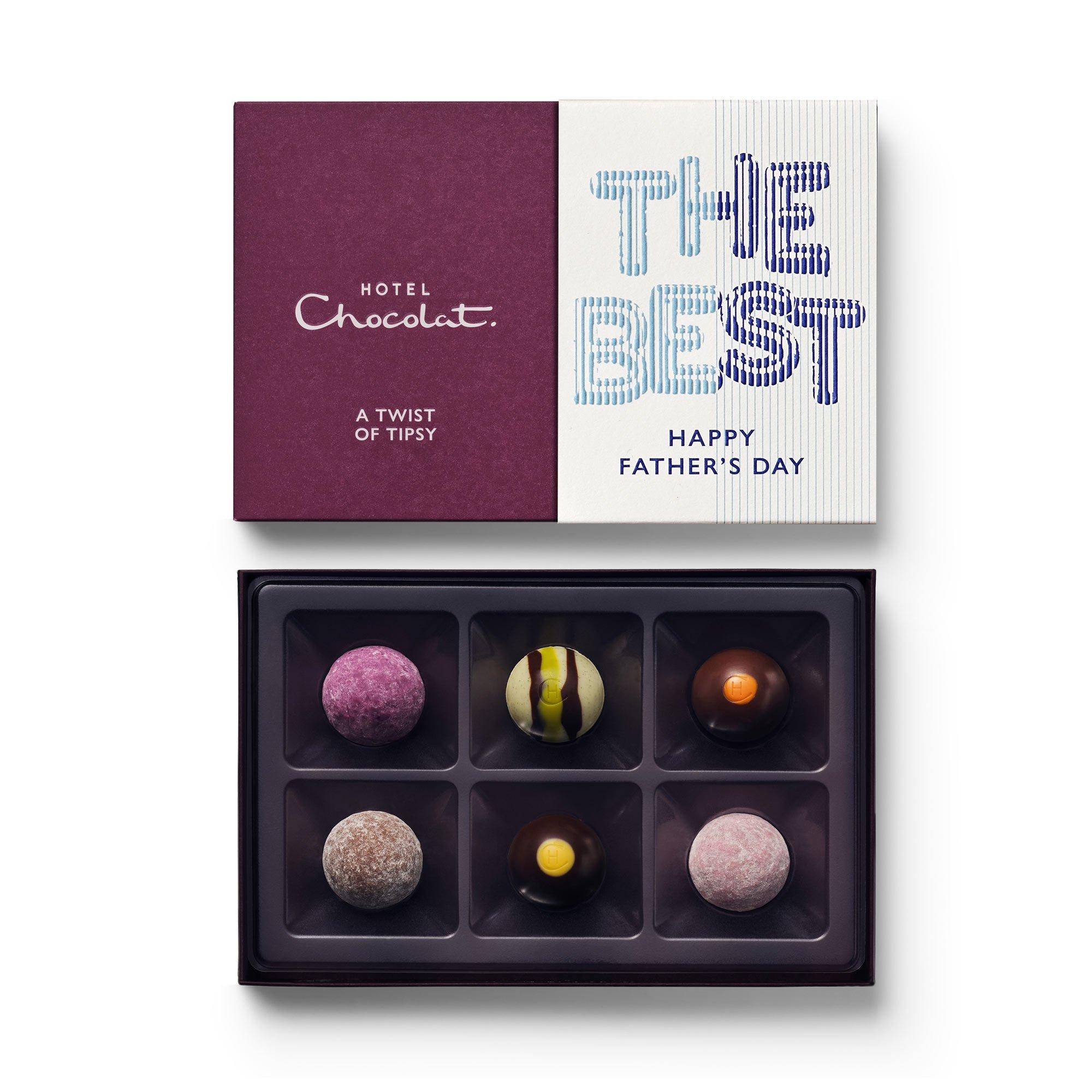 6-Piece A Twist of Tipsy Father's Day Chocolate Box