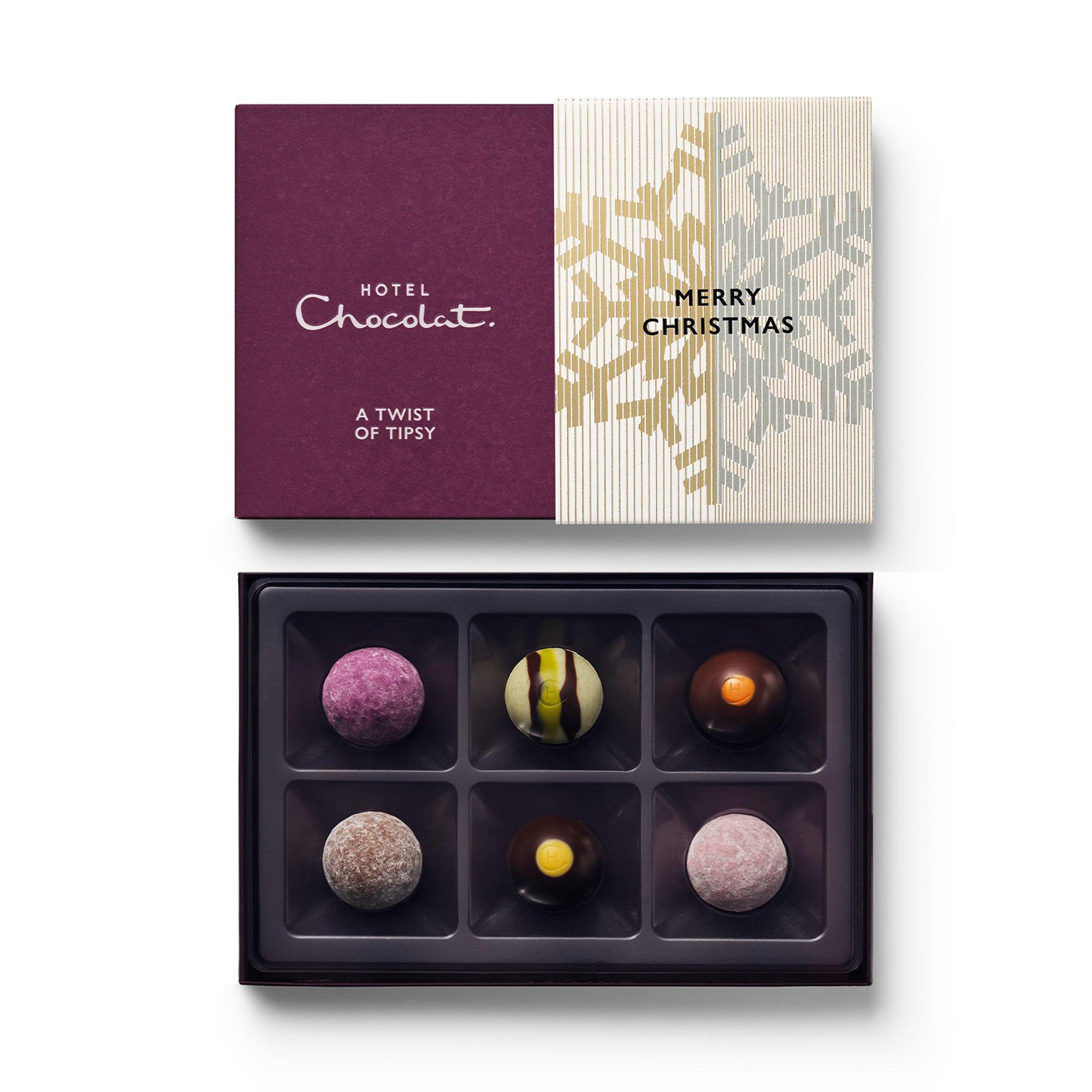Christmas A Twist of Tipsy Chocolate Box 6-Piece