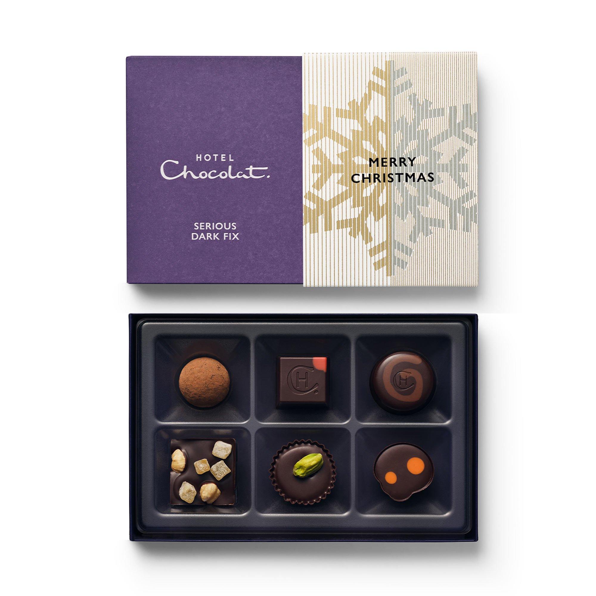 Christmas Serious Dark Fix Chocolate Box 6-Piece