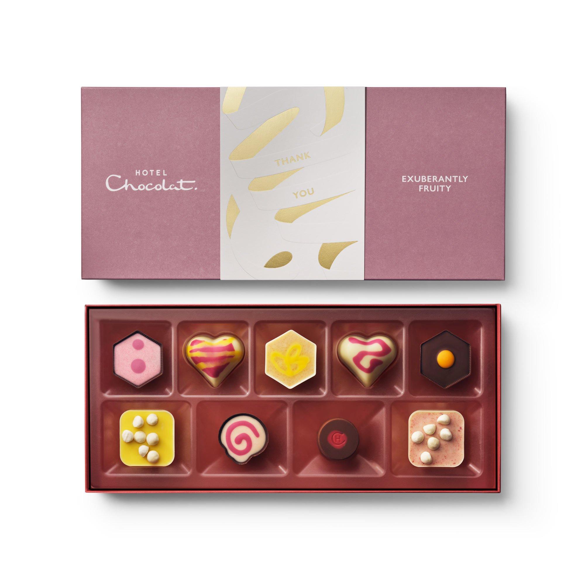 Thank You Exuberantly Fruity Chocolate Box 9-Piece