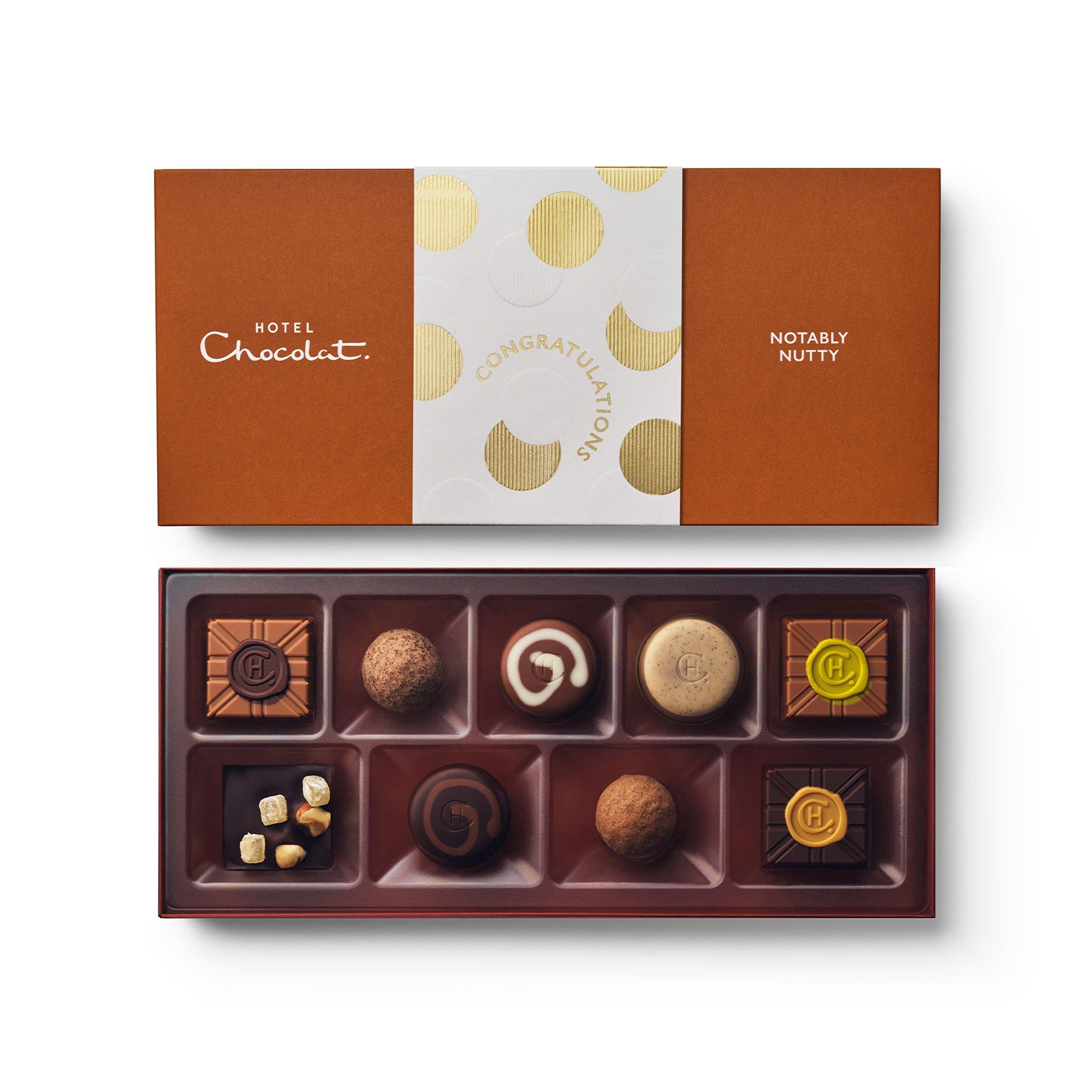 Congratulations Notably Nutty Chocolate Box 9-Piece