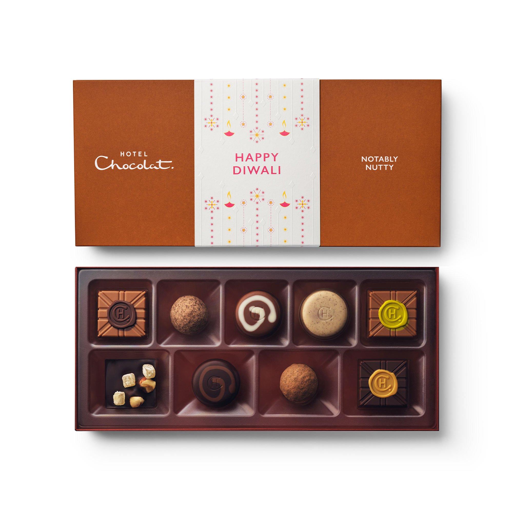 Diwali Notably Nutty Chocolate Box 9-Piece