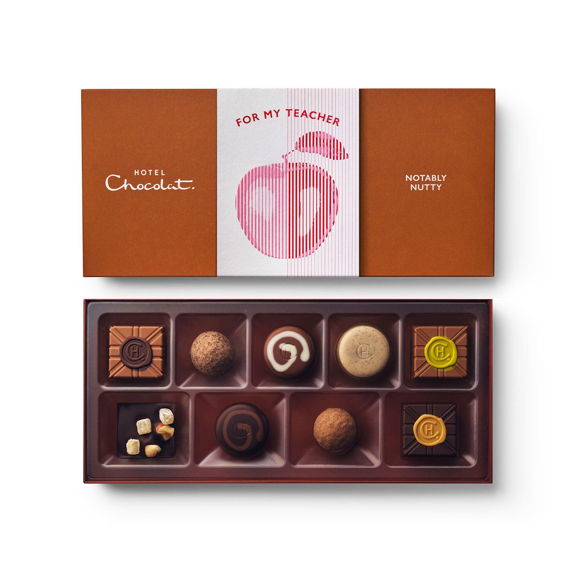 9-Piece Teacher's Gift Notably Nutty Chocolate Box