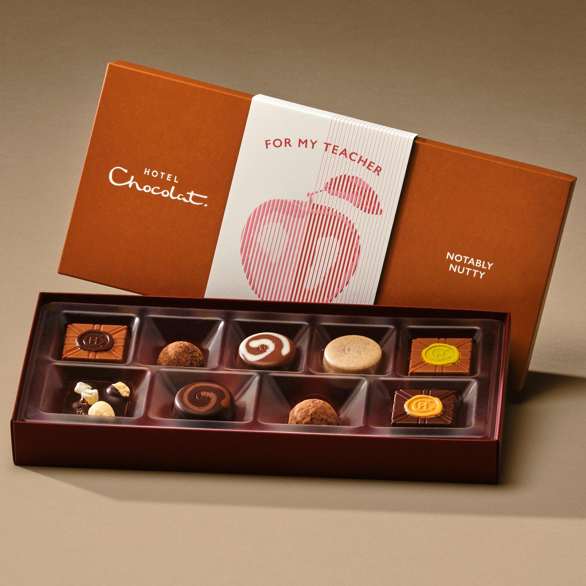 9-Piece Teacher's Gift Notably Nutty Chocolate Box