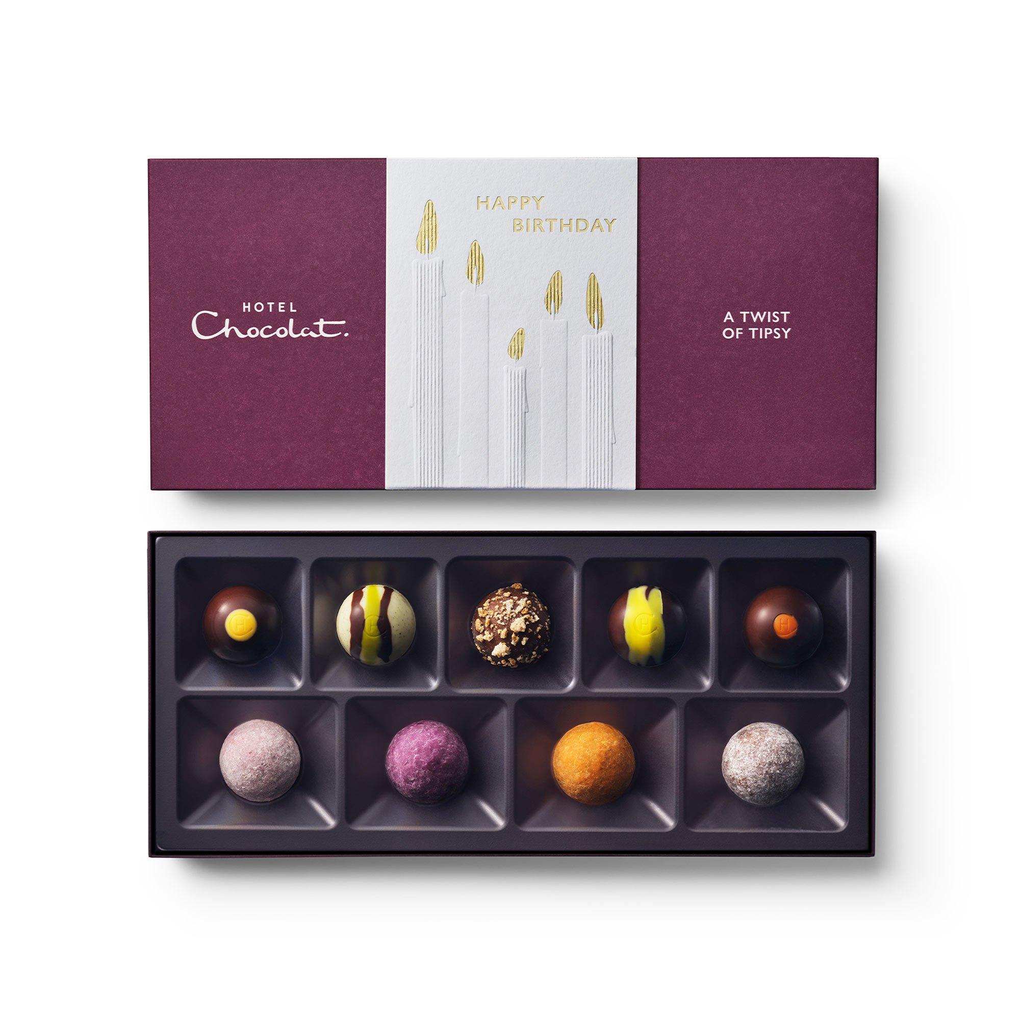 Happy Birthday A Twist of Tipsy Chocolate Box 9-Piece