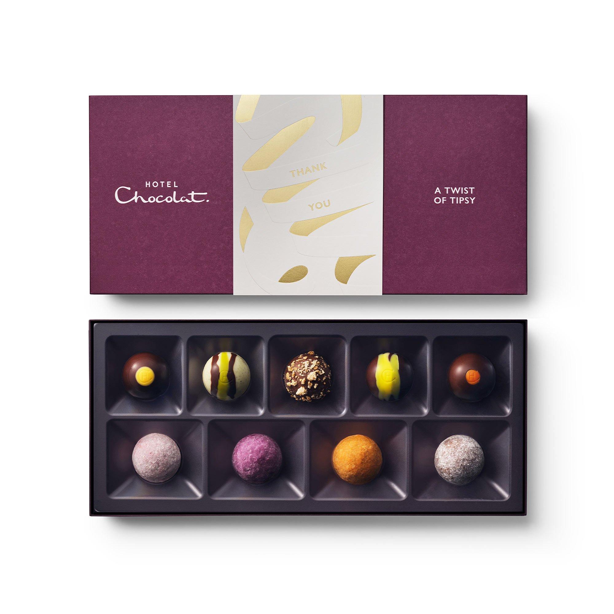 Thank You A Twist of Tipsy Chocolate Box 9-Piece