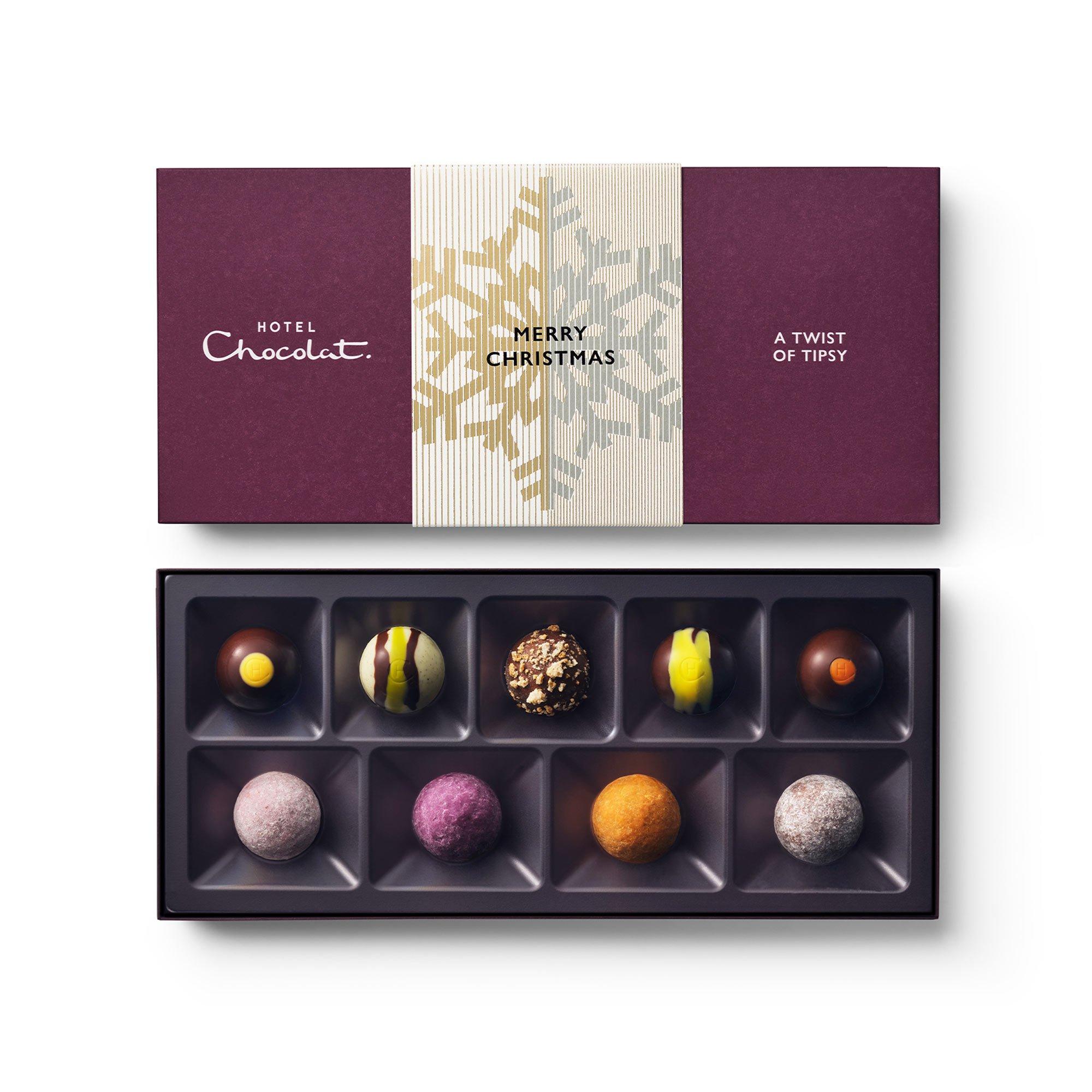 Christmas A Twist of Tipsy Chocolate Box 9-Piece