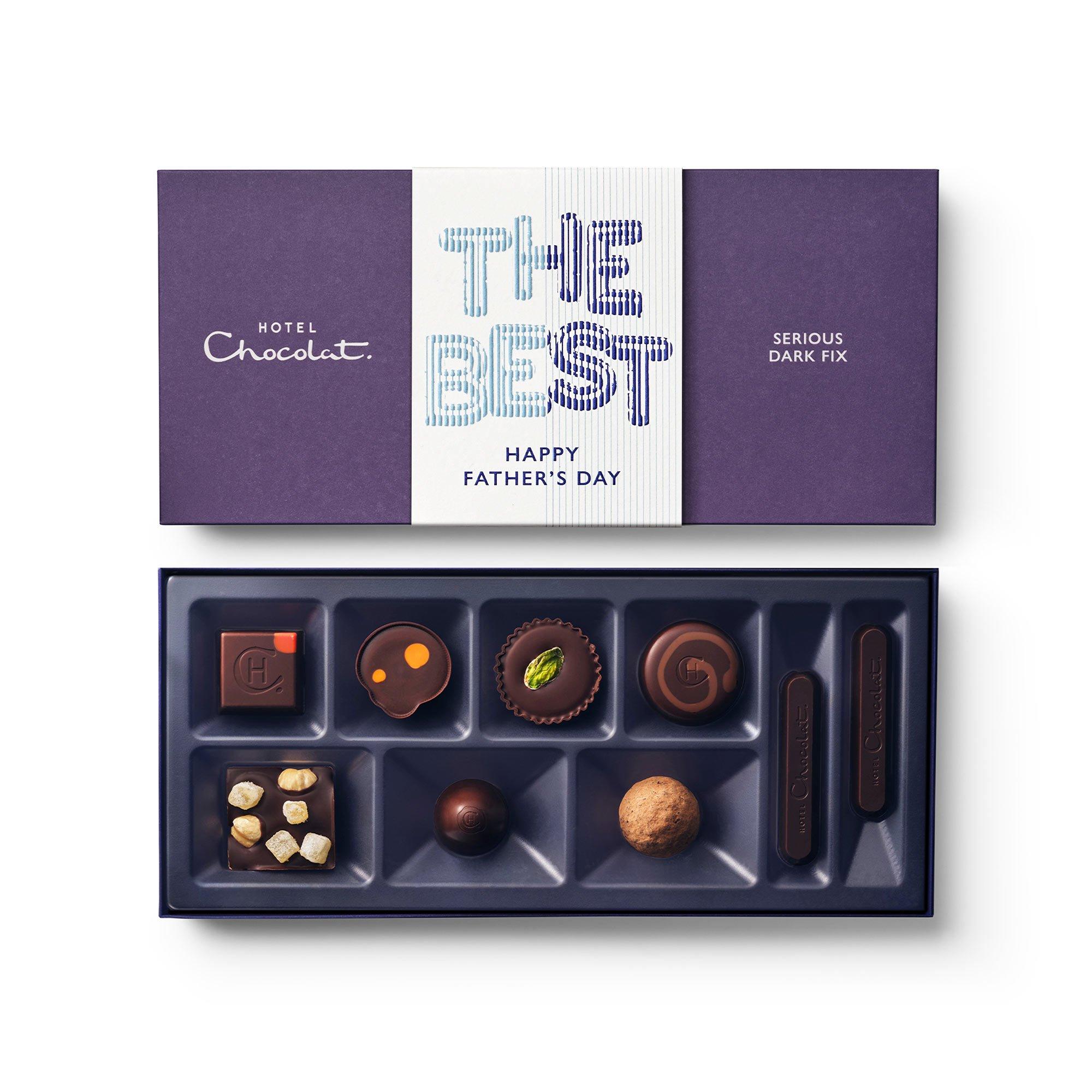 9-Piece Serious Dark Fix Father's Day Chocolate Box