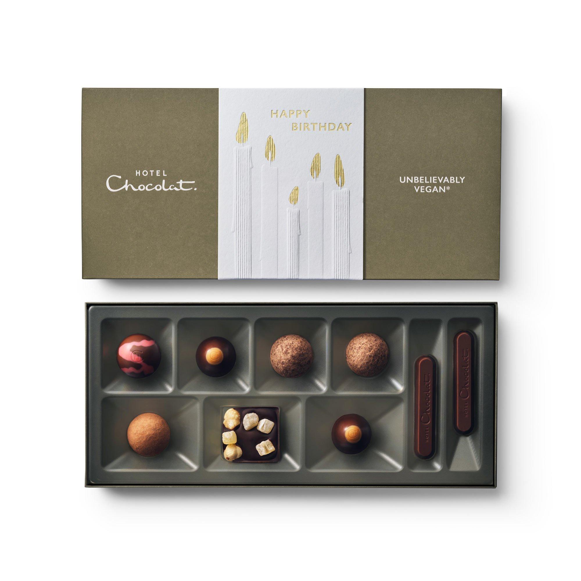 Happy Birthday Unbelievably Vegan* Chocolate Box 9-Piece