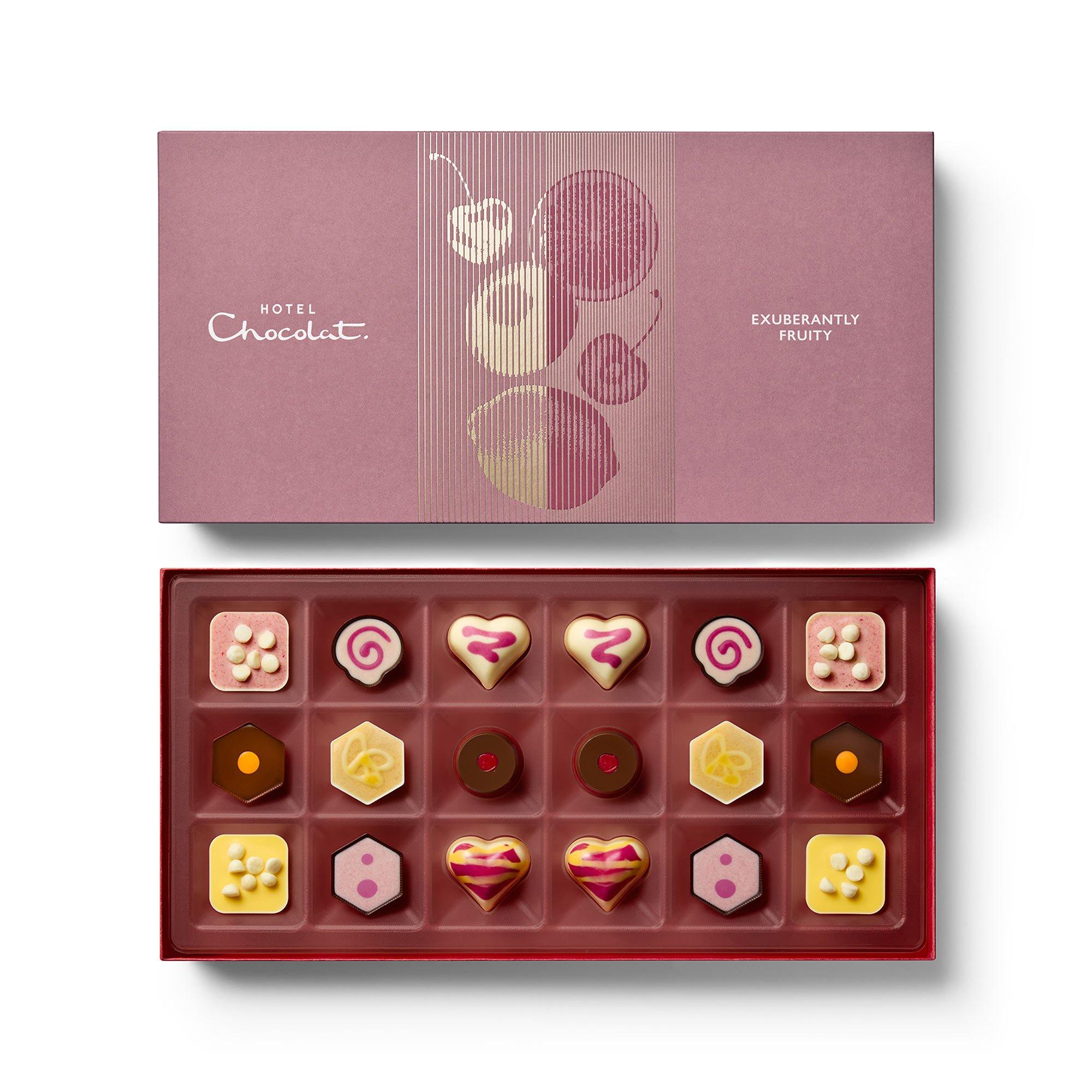 Exuberantly Fruity Chocolate Box 18-Piece