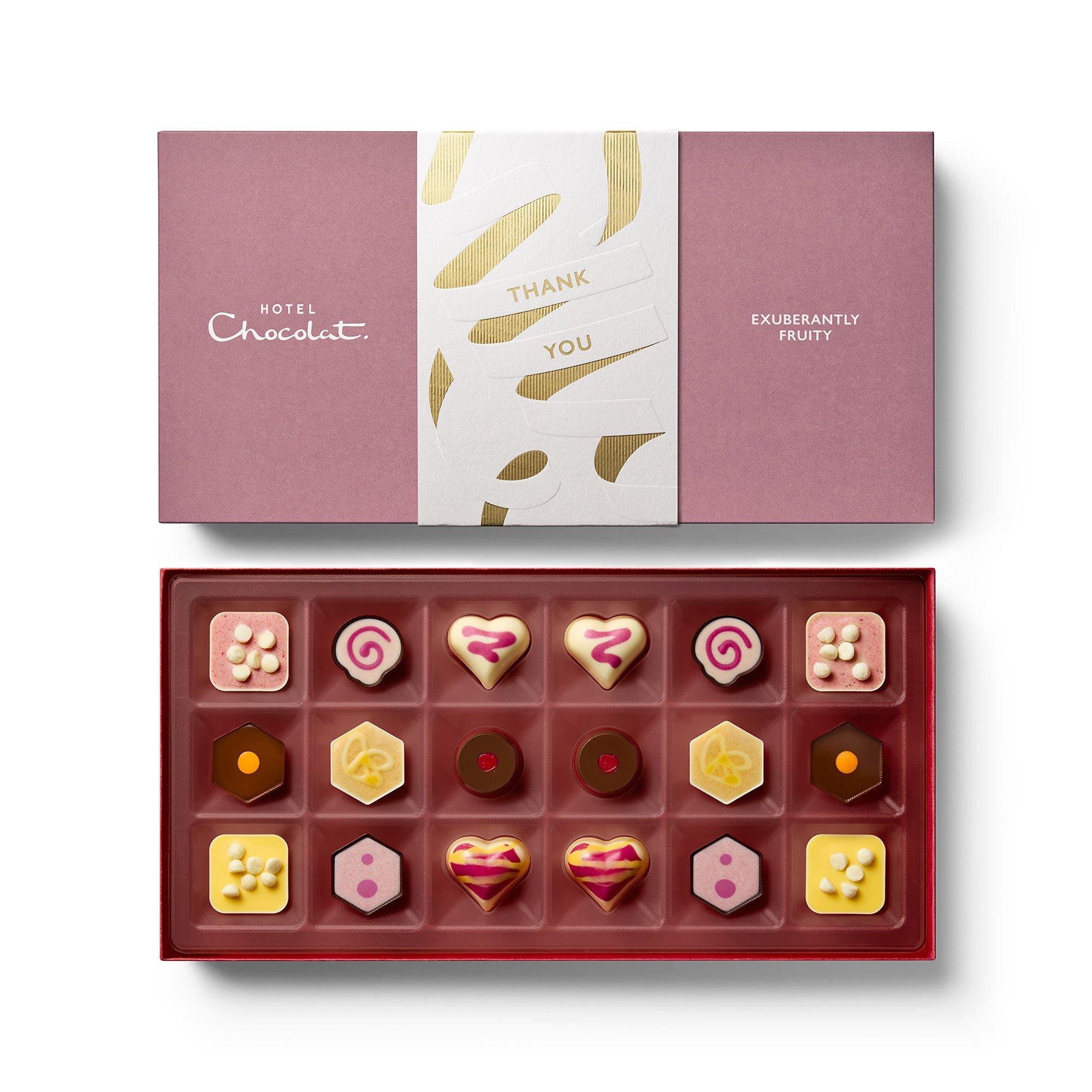 Thank You Exuberantly Fruity Chocolate Box 18-Piece
