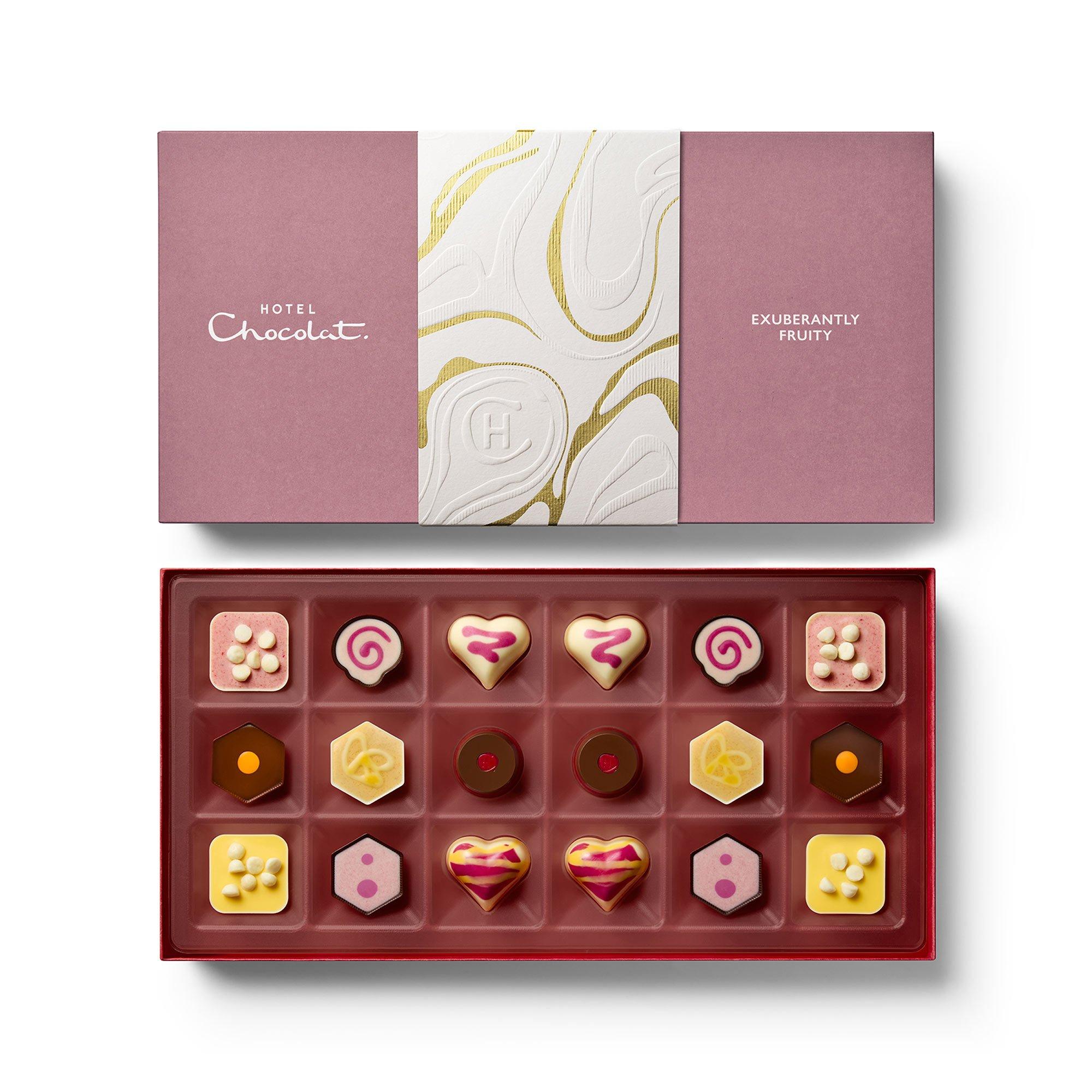 Exuberantly Fruity Chocolate Box 18-Piece