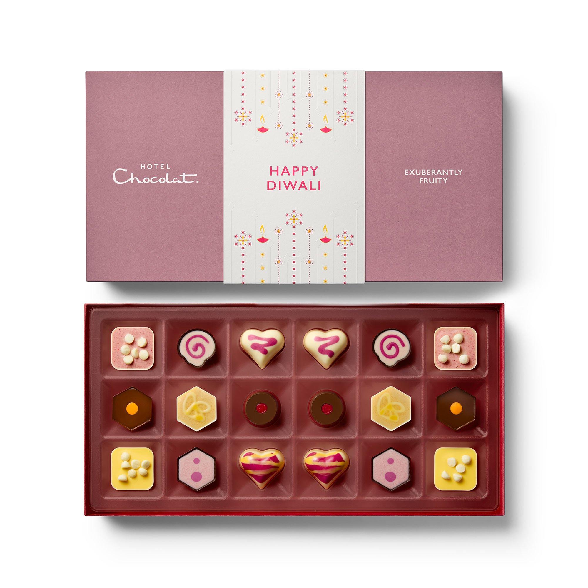 Diwali Exuberantly Fruity Chocolate Box 18-Piece