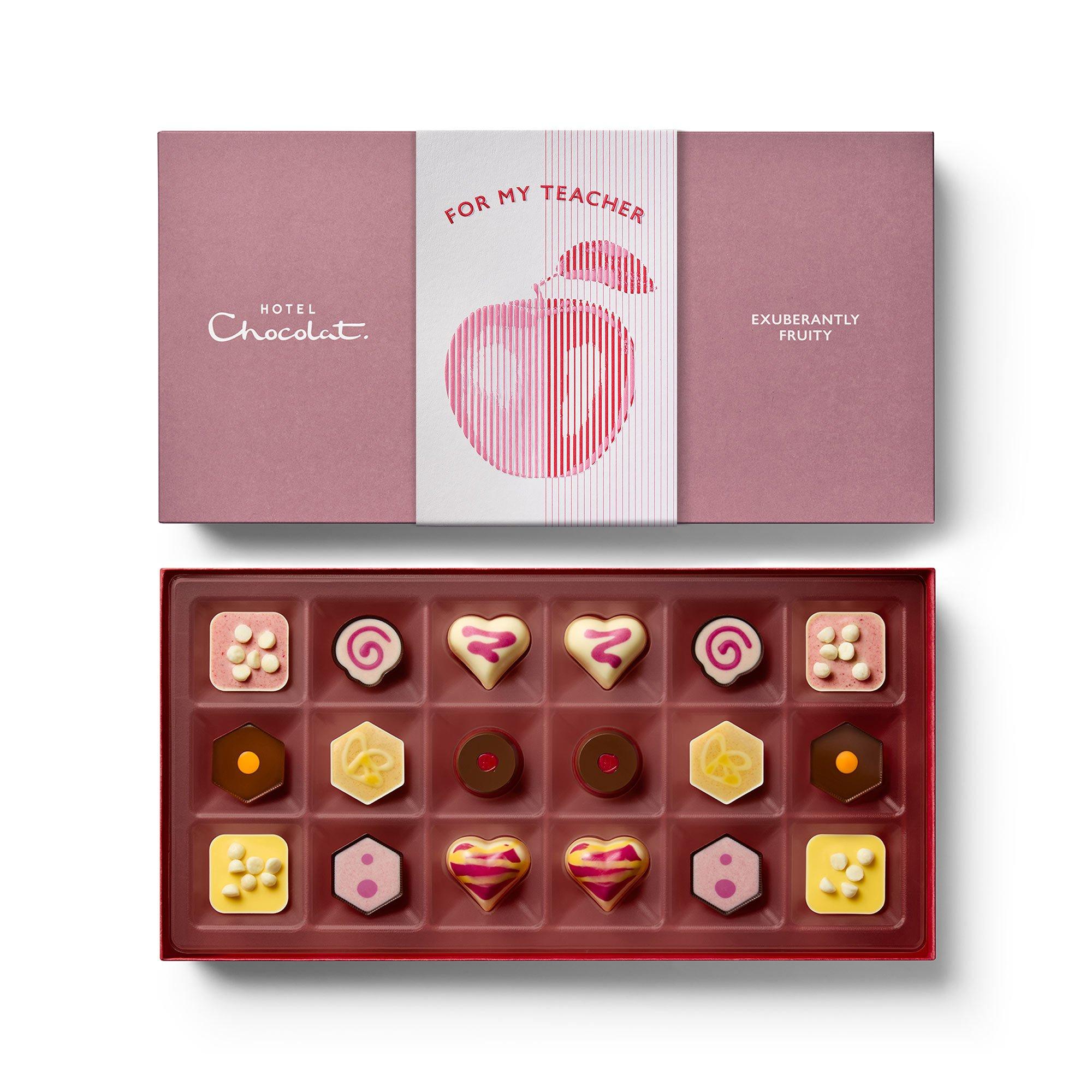 18-Piece Teacher's Gift Exuberantly Fruity Chocolate Box
