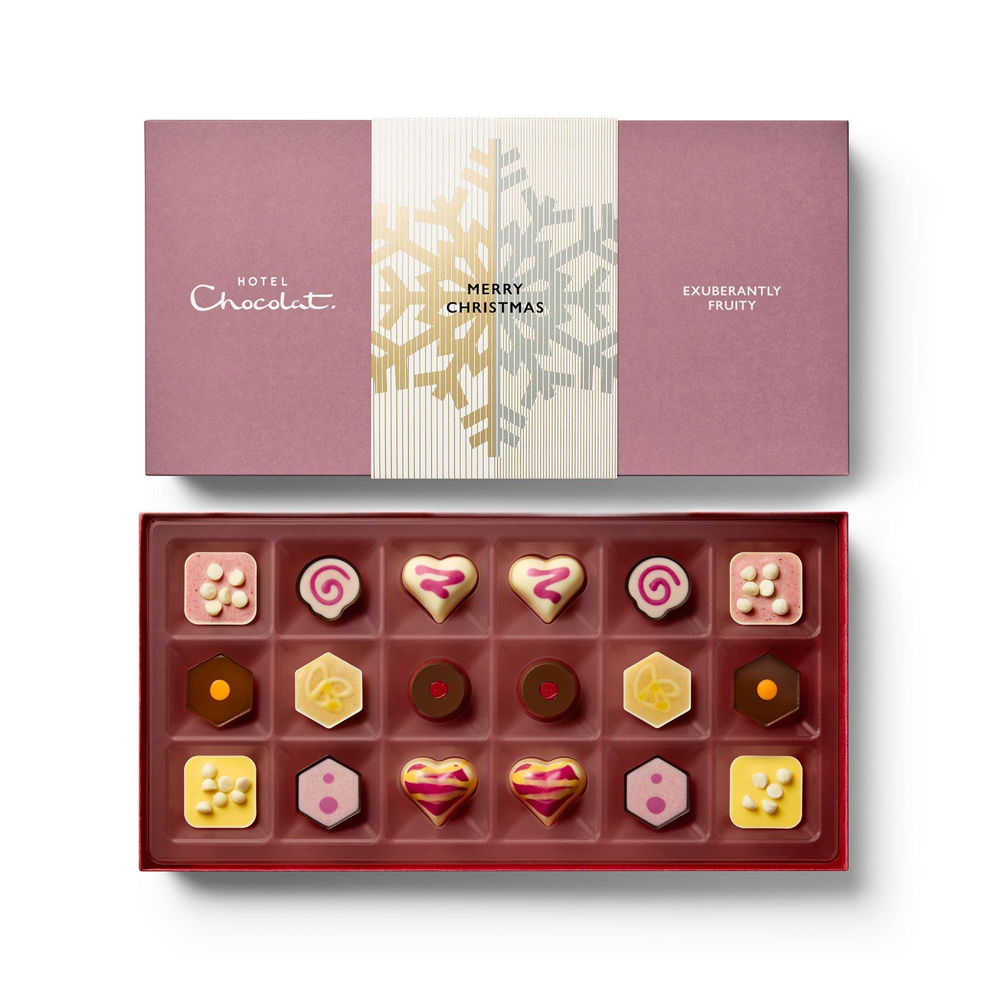 Exuberantly Fruity Chocolate Box 18-Piece