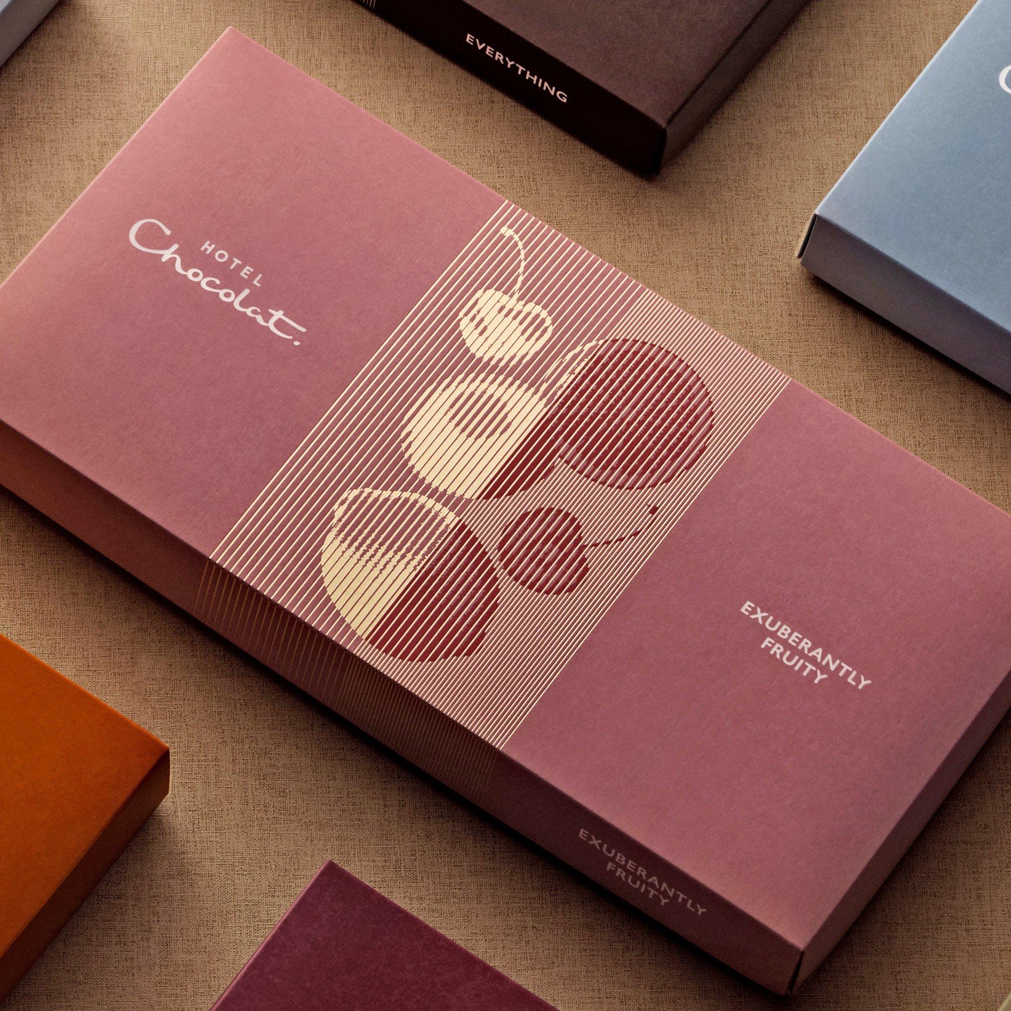 Exuberantly Fruity Chocolate Box 18-Piece