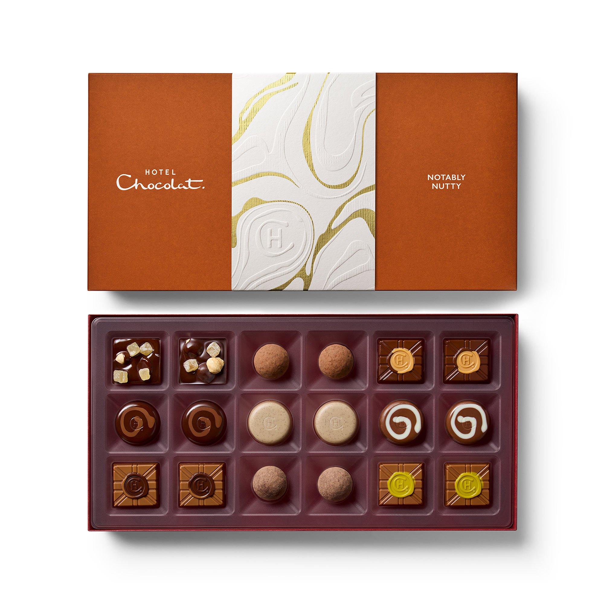 Notably Nutty Chocolate Box 18-Piece
