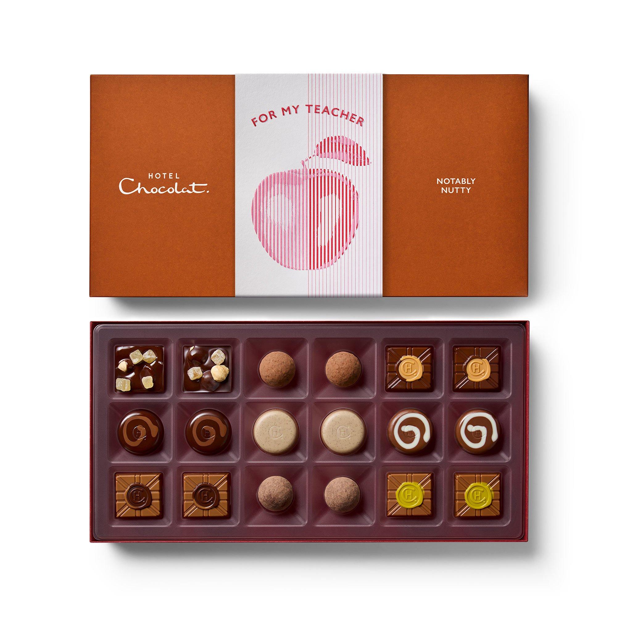 18-Piece Teacher's Gift Notably Nutty Chocolate Box