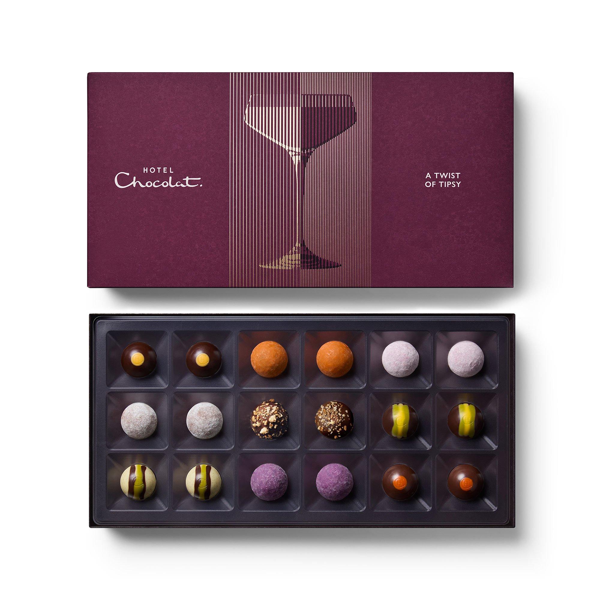 A Twist of Tipsy Chocolate Box 18-Piece