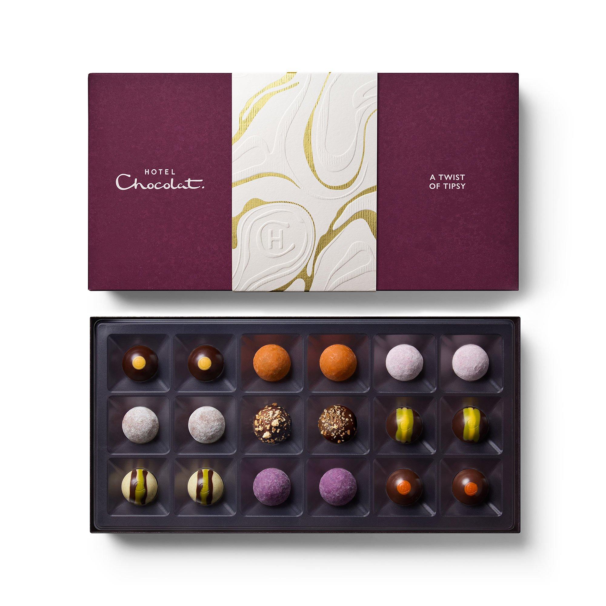 A Twist of Tipsy Chocolate Box 18-Piece