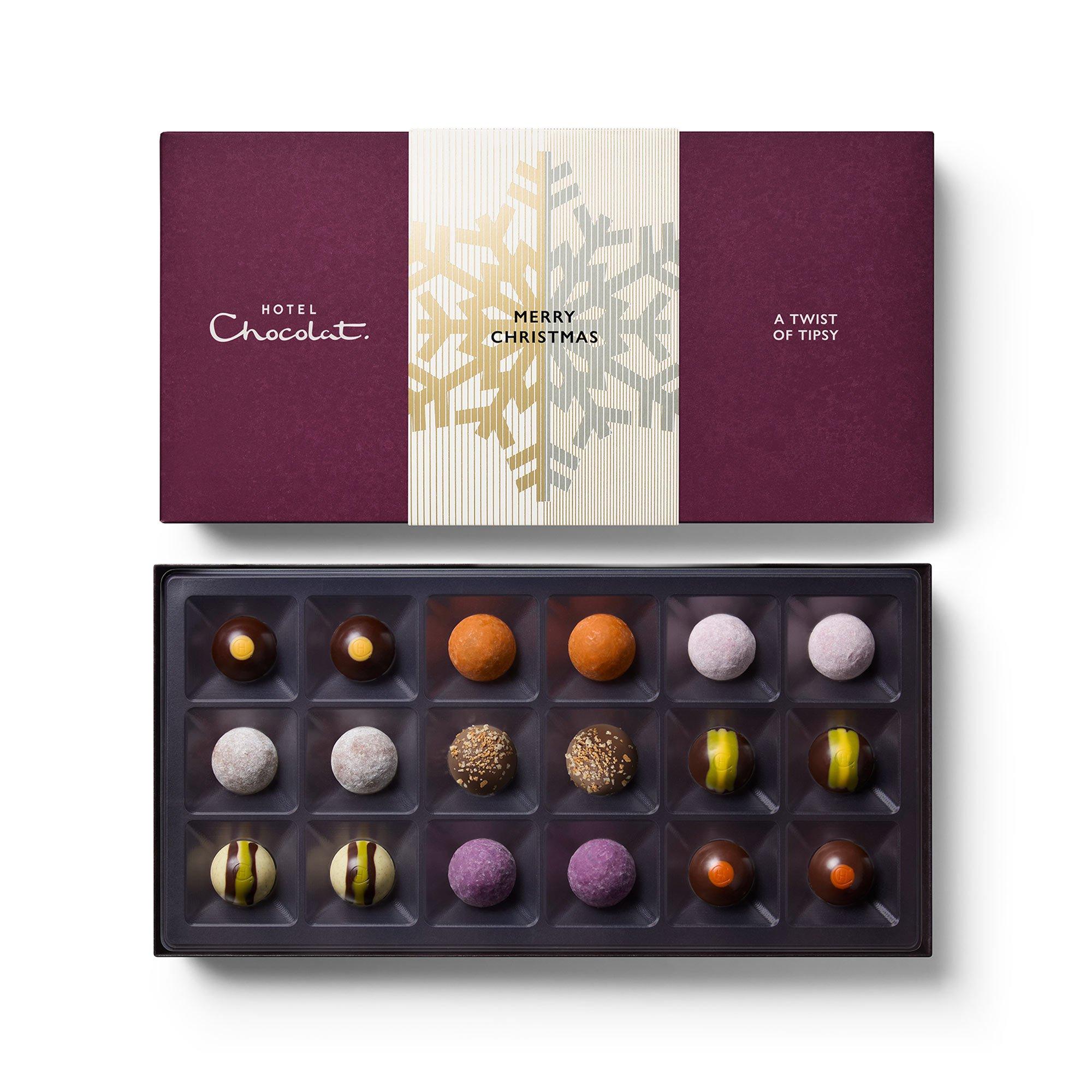 Christmas A Twist of Tipsy Chocolate Box 18-Piece