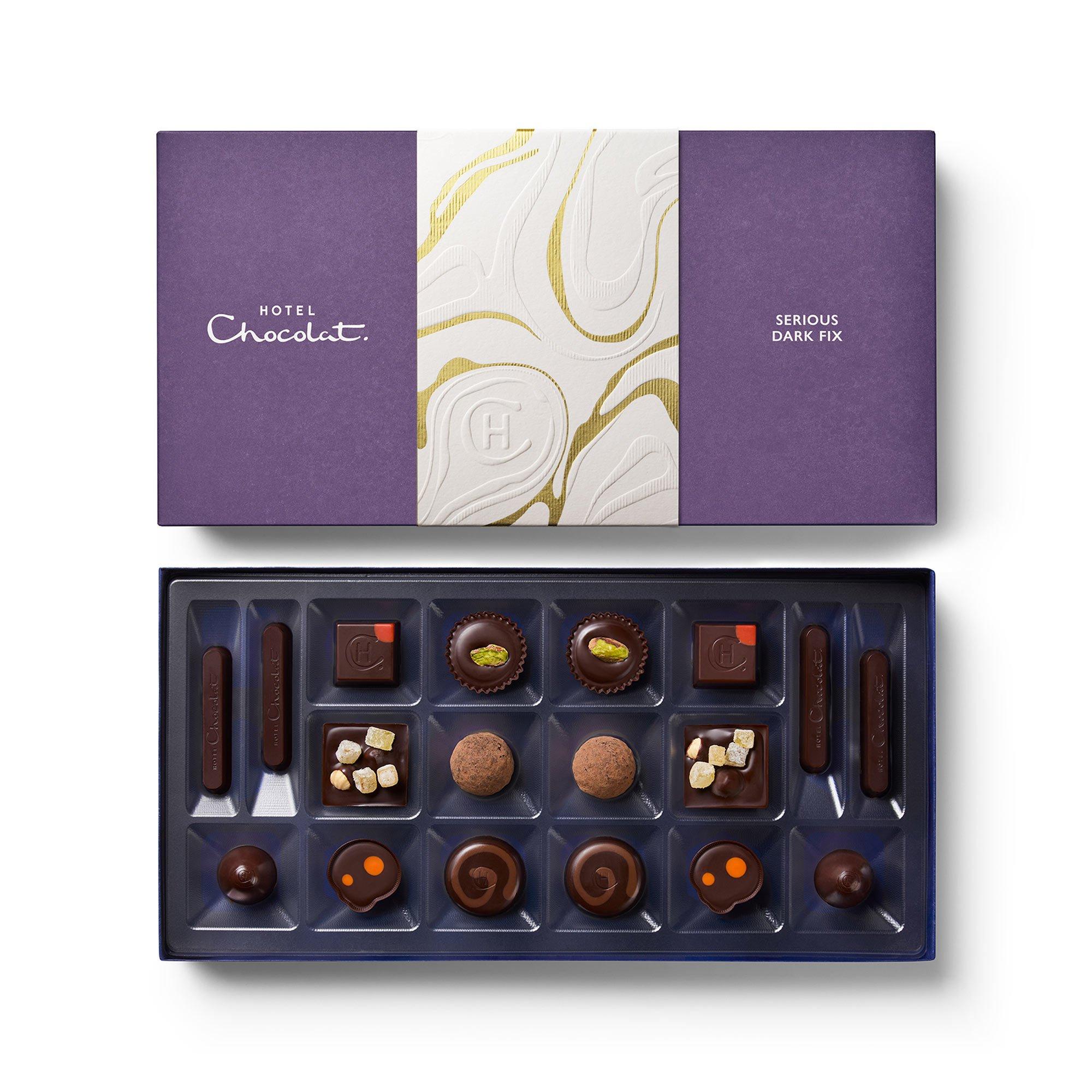 Serious Dark Fix Chocolate Box 18-Piece