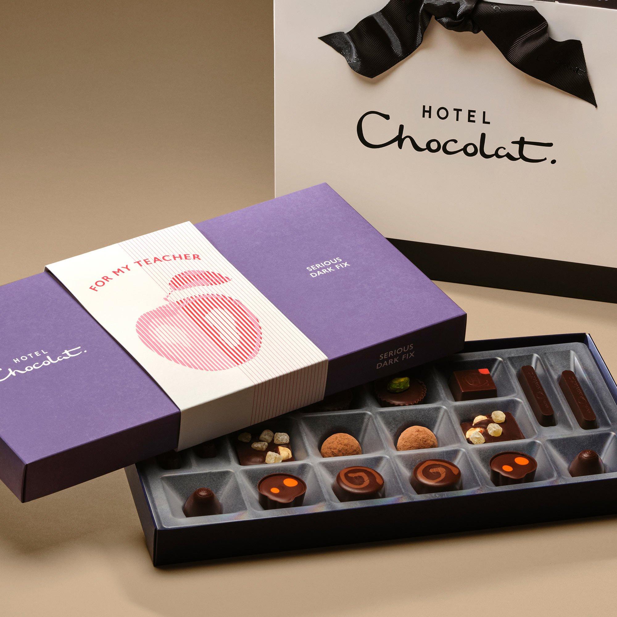18-Piece Teacher's Gift Serious Dark Fix Chocolate Box