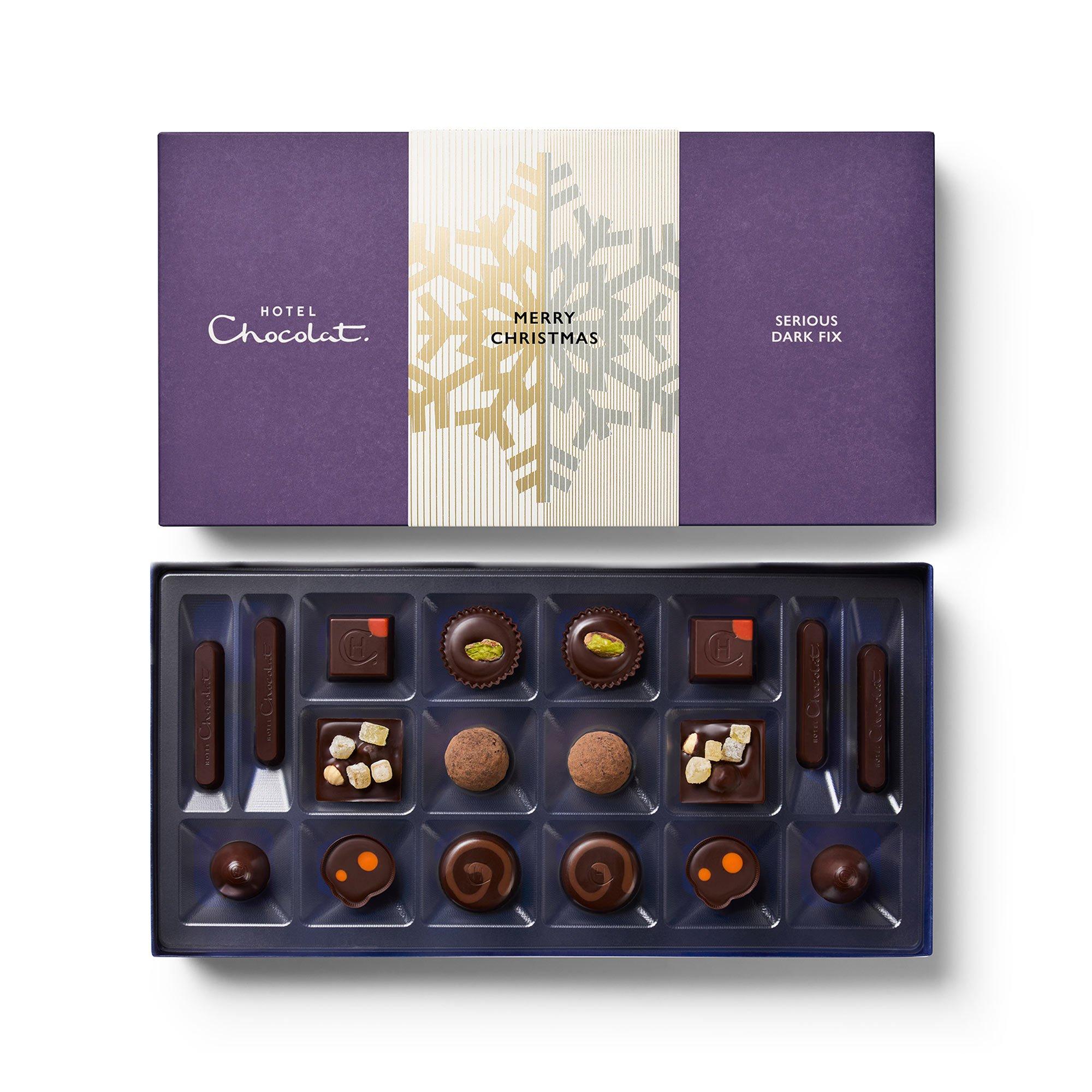Christmas Serious Dark Fix Chocolate Box 18-Piece