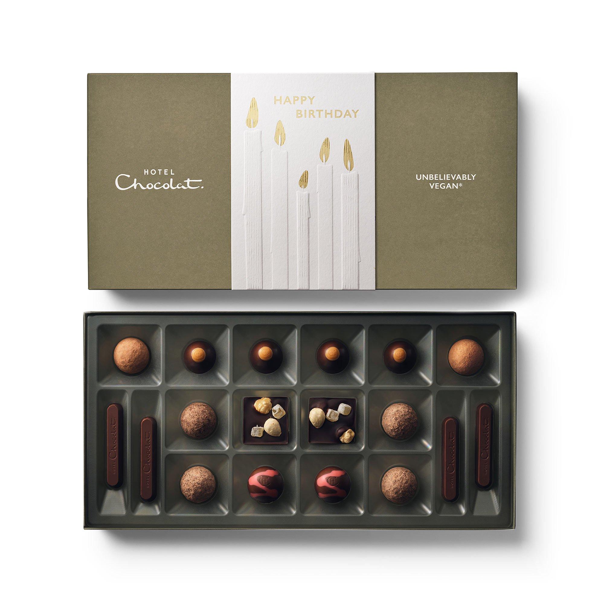Happy Birthday Unbelievably Vegan* Chocolate Box 18-Piece