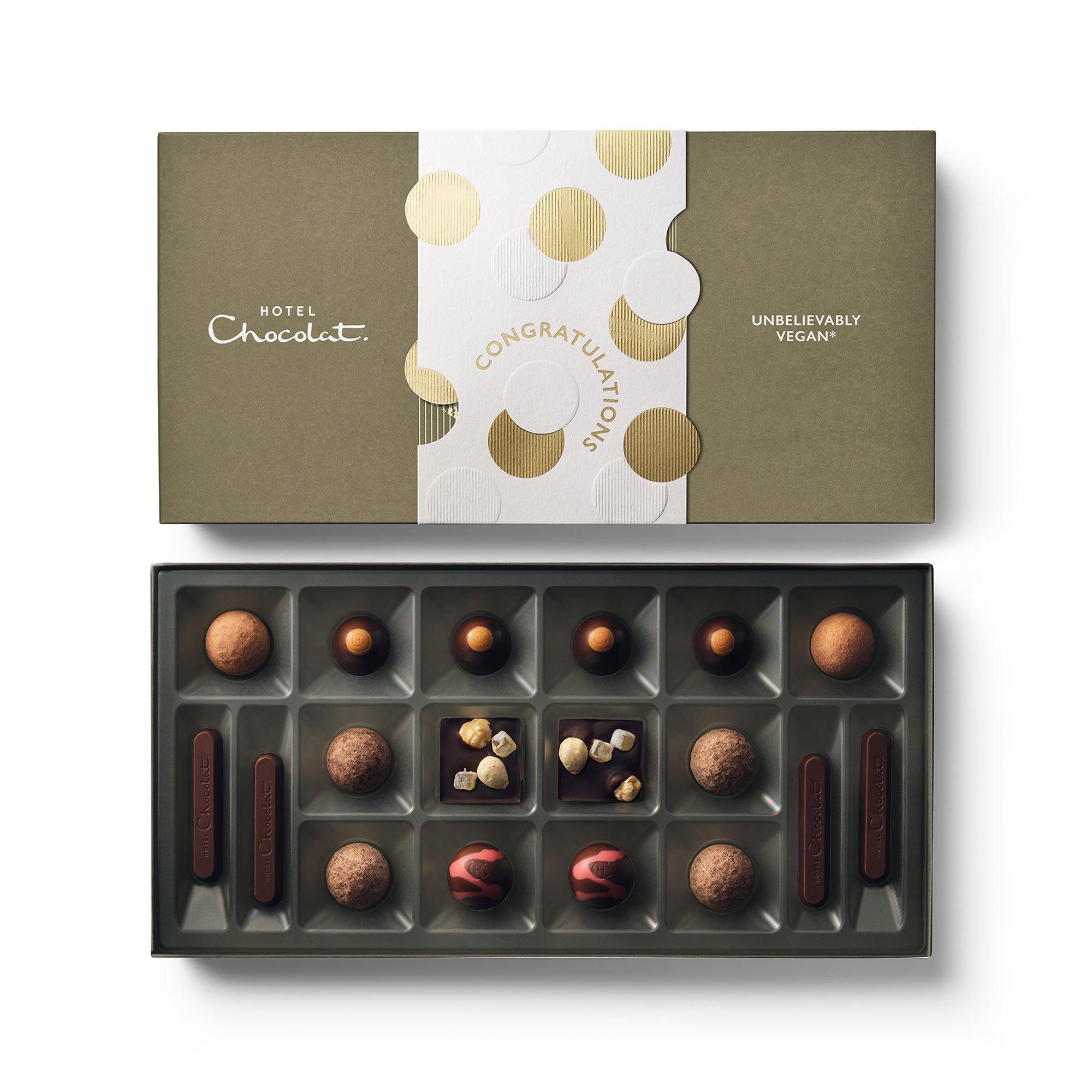 Congratulations Unbelievably Vegan* Chocolate Box 18-Piece