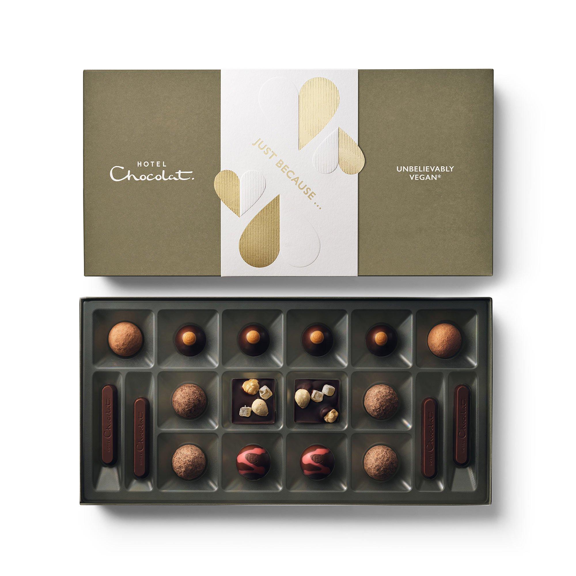 Just Because Unbelievably Vegan* Chocolate Box 18-Piece