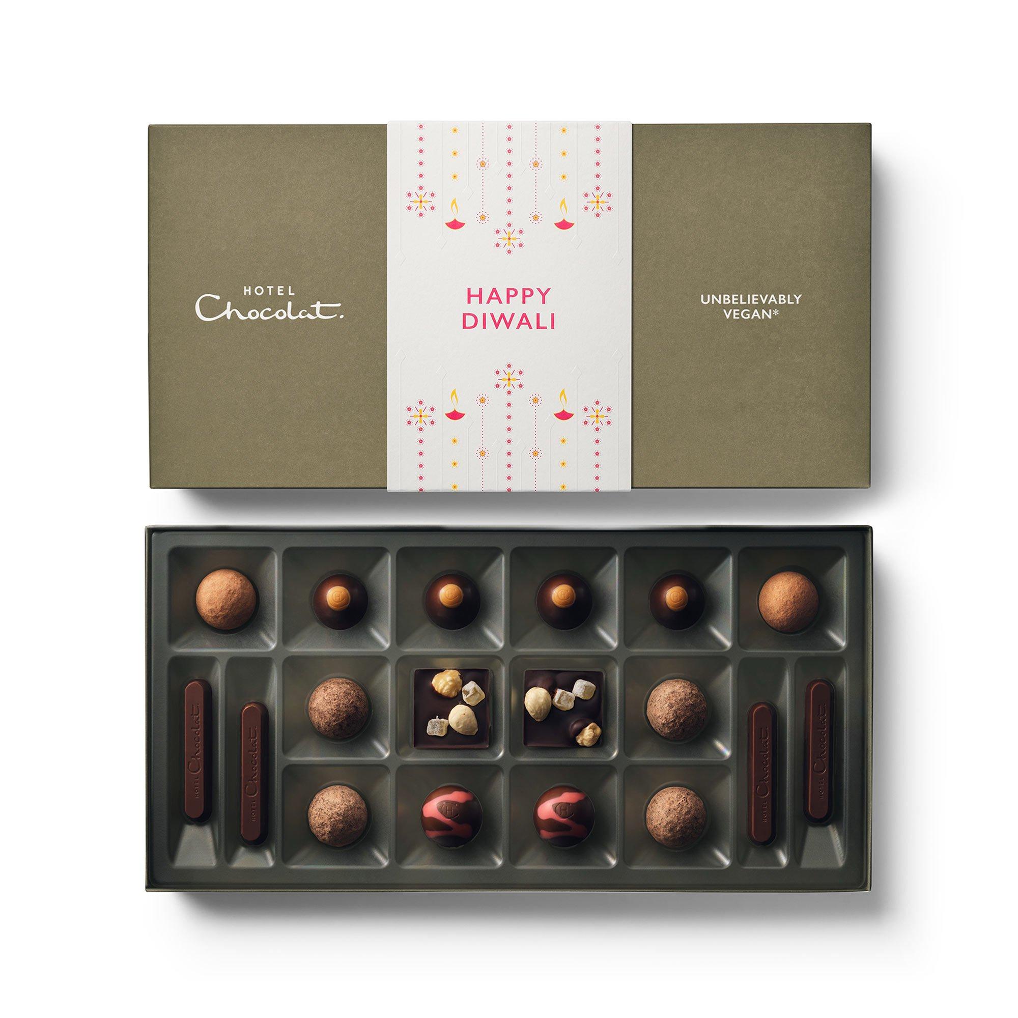 Diwali Unbelievably Vegan Chocolate Box 18-Piece
