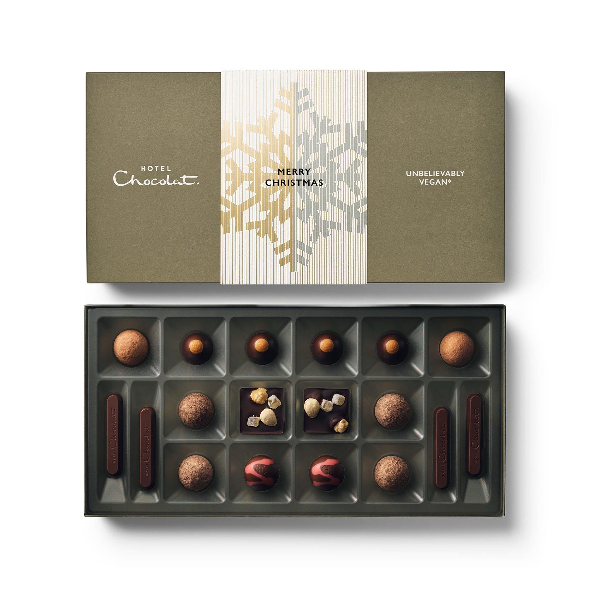 Christmas Unbelievably Vegan Chocolate Box 18-Piece