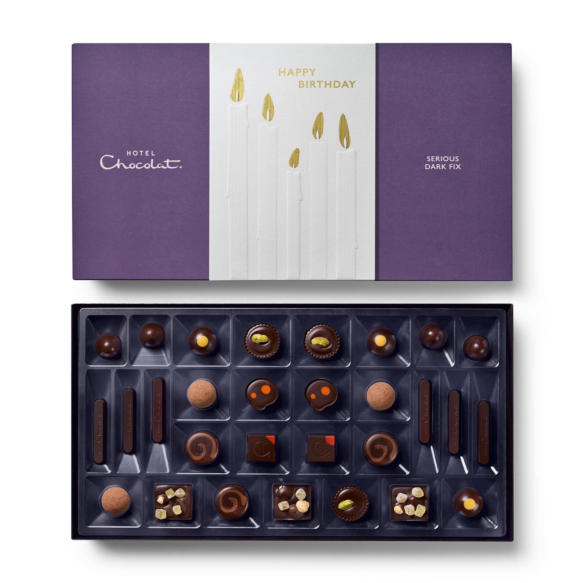 Happy Birthday Serious Dark Fix Chocolate Box 29-Piece