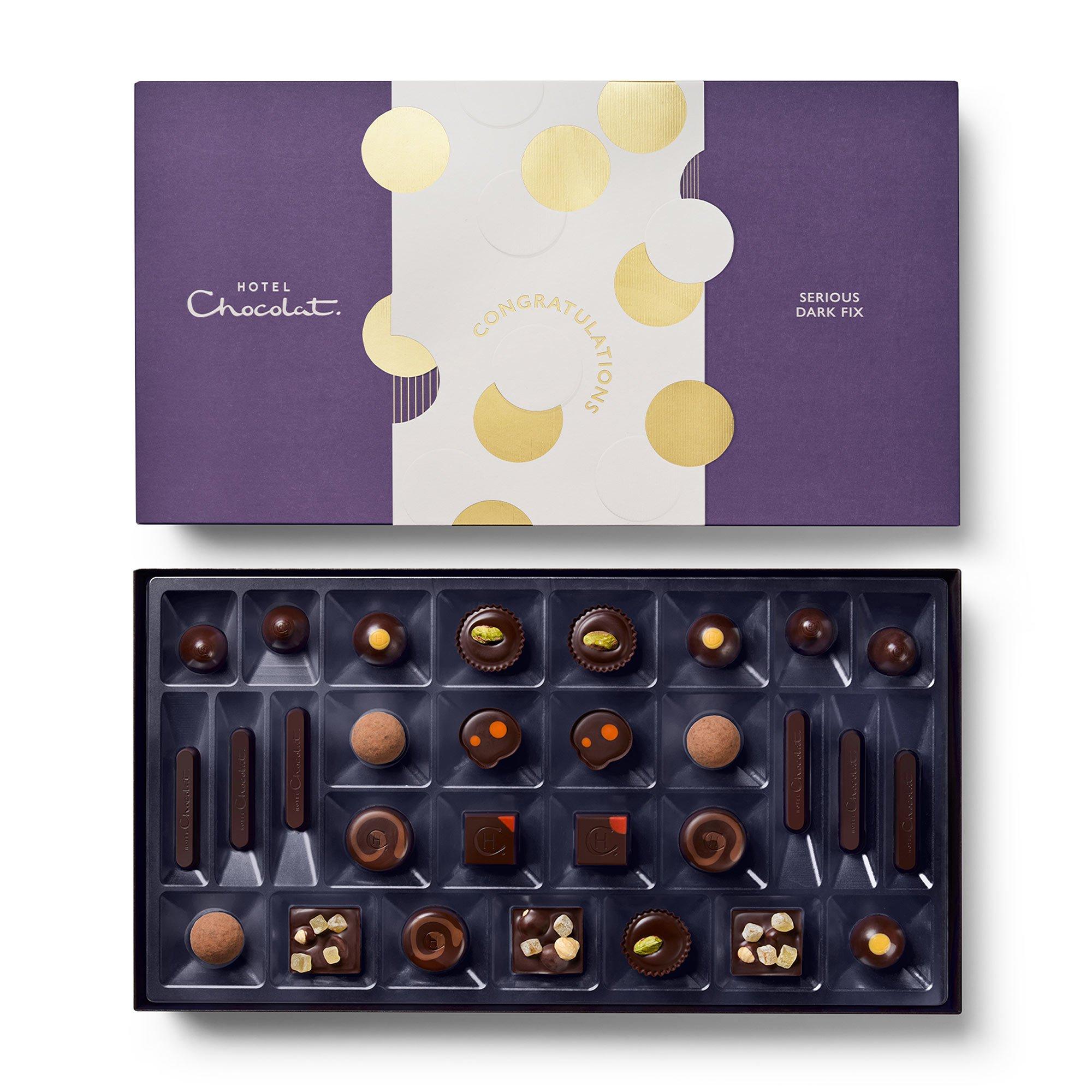 Congratulations Serious Dark Fix Chocolate Box 29-Piece