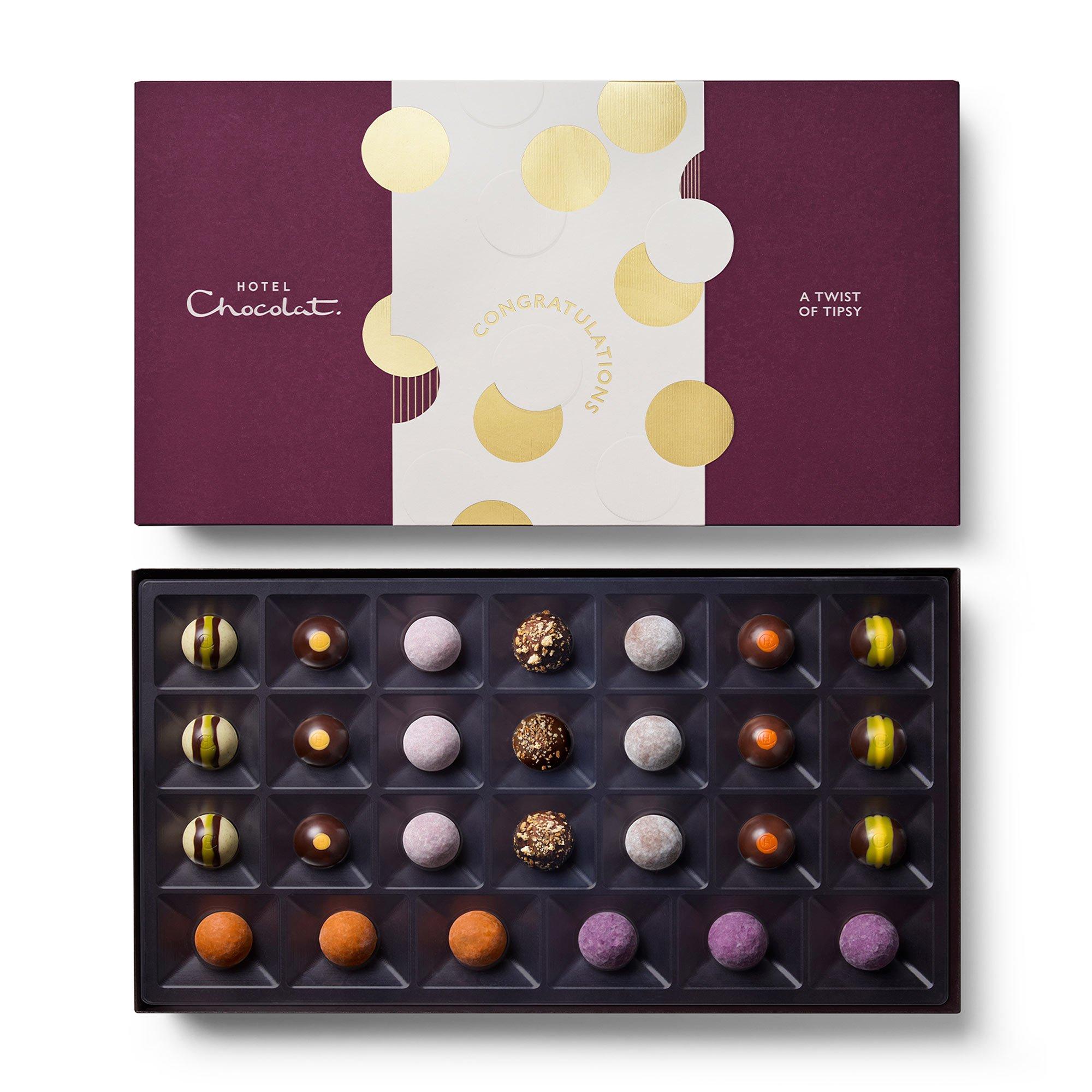 Congratulations A Twist of Tipsy Chocolate Box 27-Piece