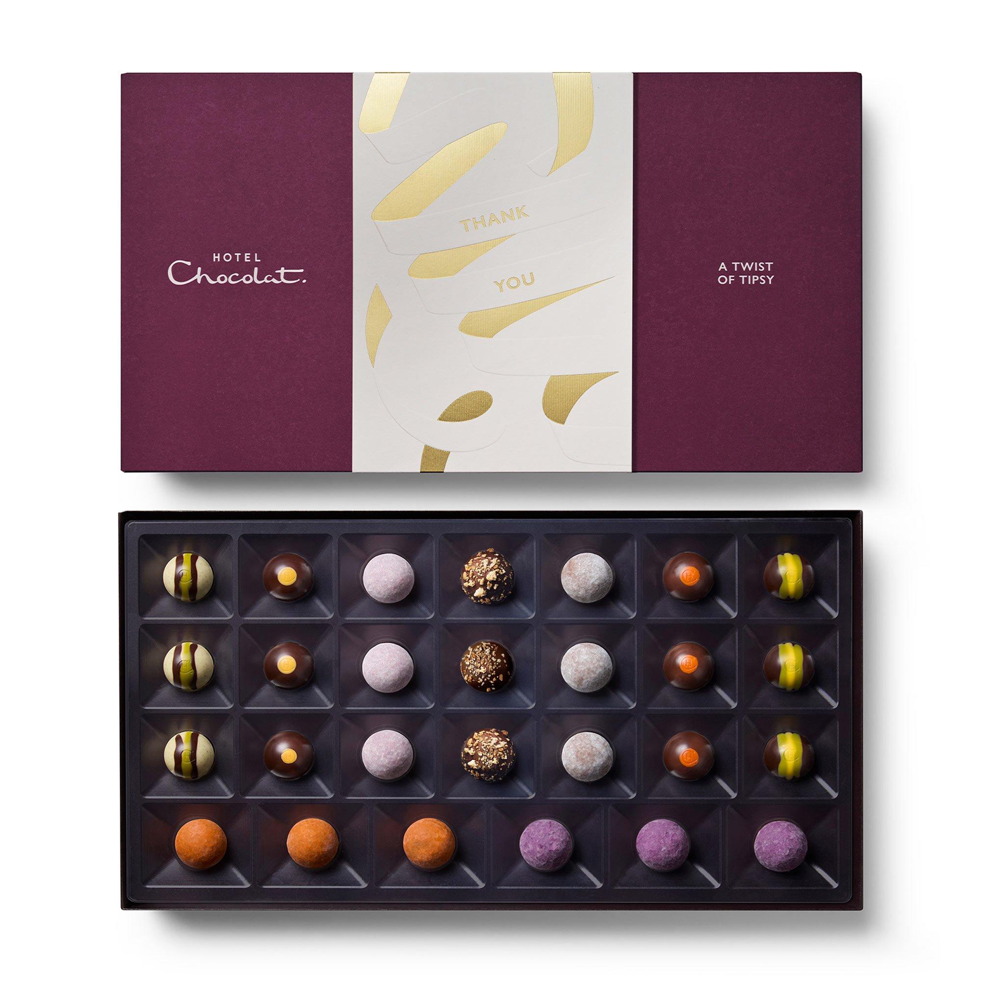 Thank You A Twist of Tipsy Chocolate Box 27-Piece