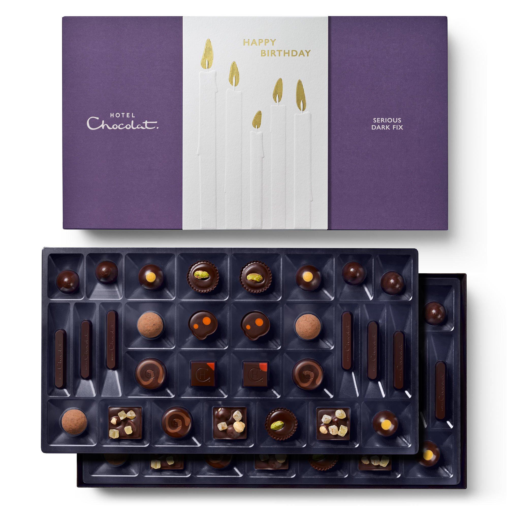 Happy Birthday Serious Dark Fix Chocolate Box 58-Piece