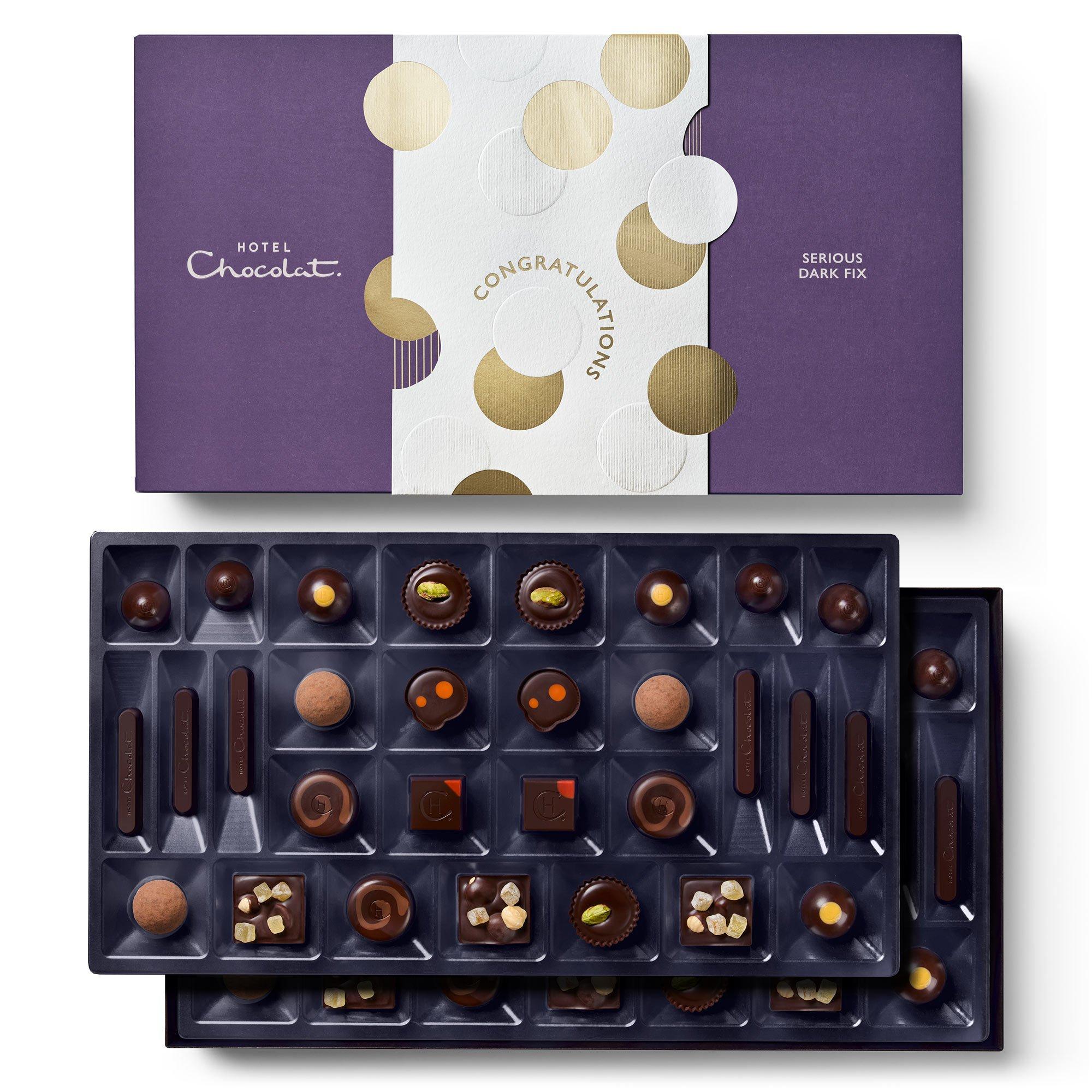 Congratulations Serious Dark Fix Chocolate Box 58-Piece