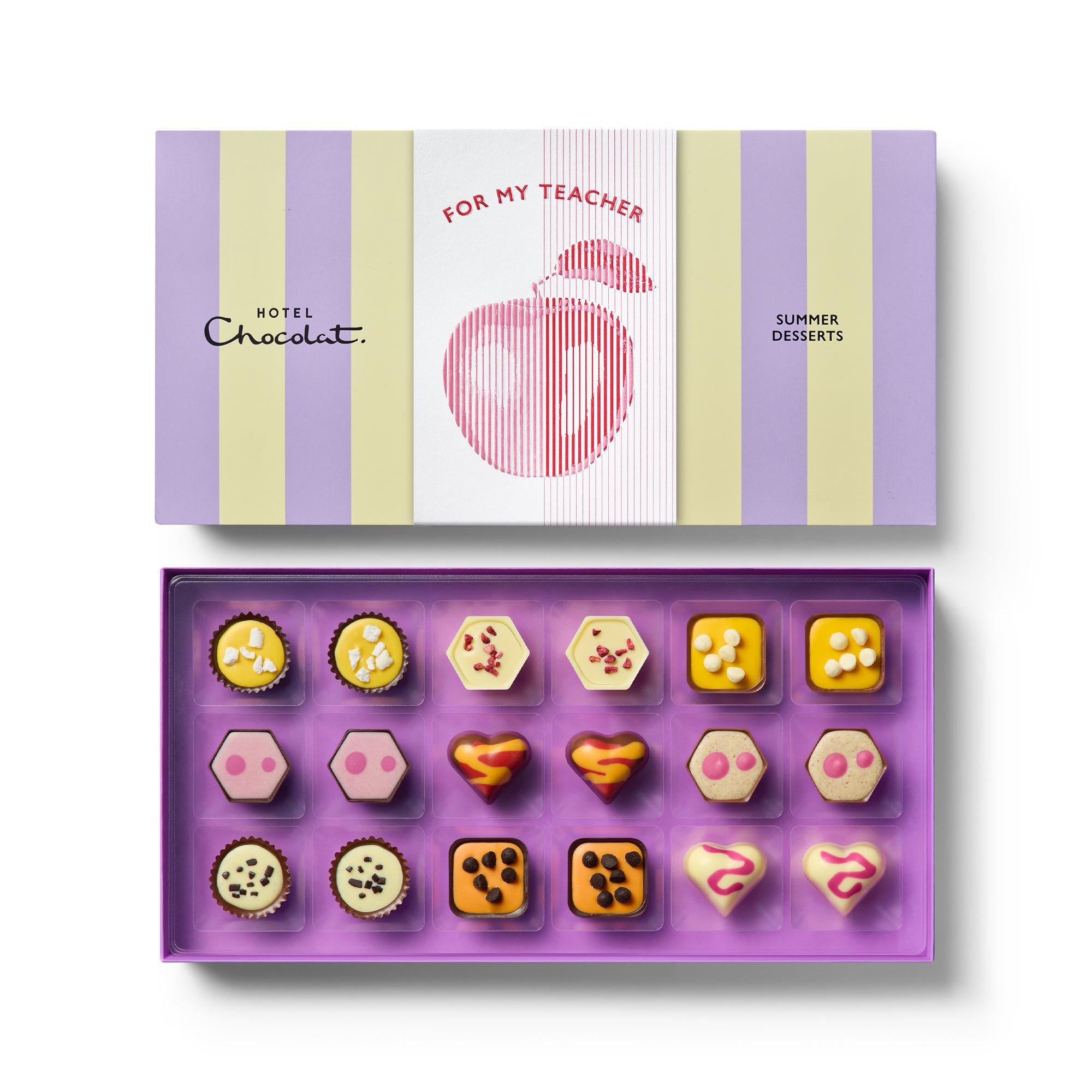 Teacher's 18-Piece Summer Desserts Chocolate Box 