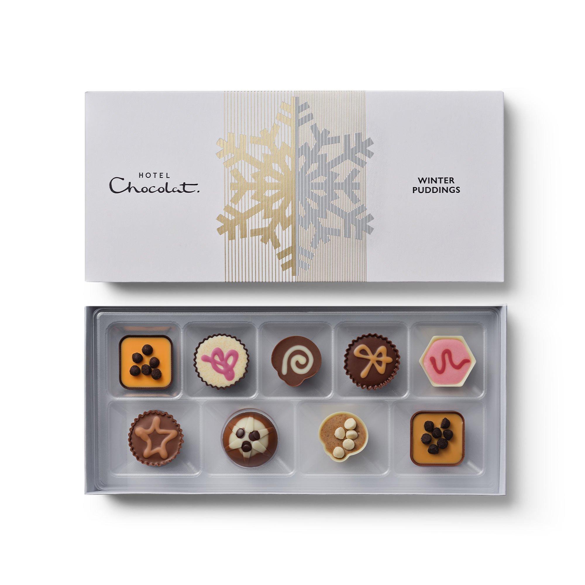 Christmas Winter Puddings Chocolate Box 9-Piece