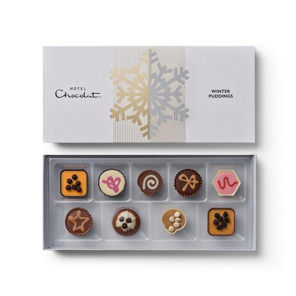 Christmas Winter Puddings Chocolate Box 9 Piece